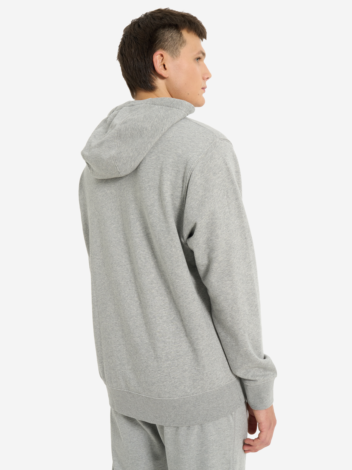 фото Худи мужское nike club hoodie, серый