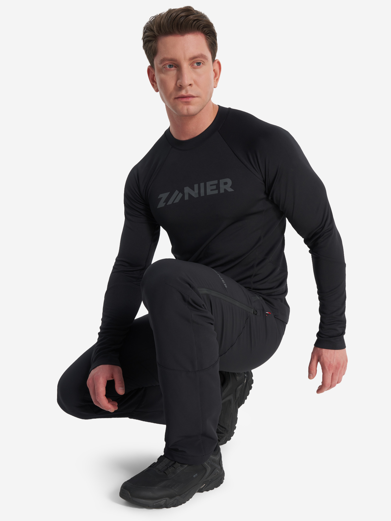 фото Лонгслив мужской zanier, черный