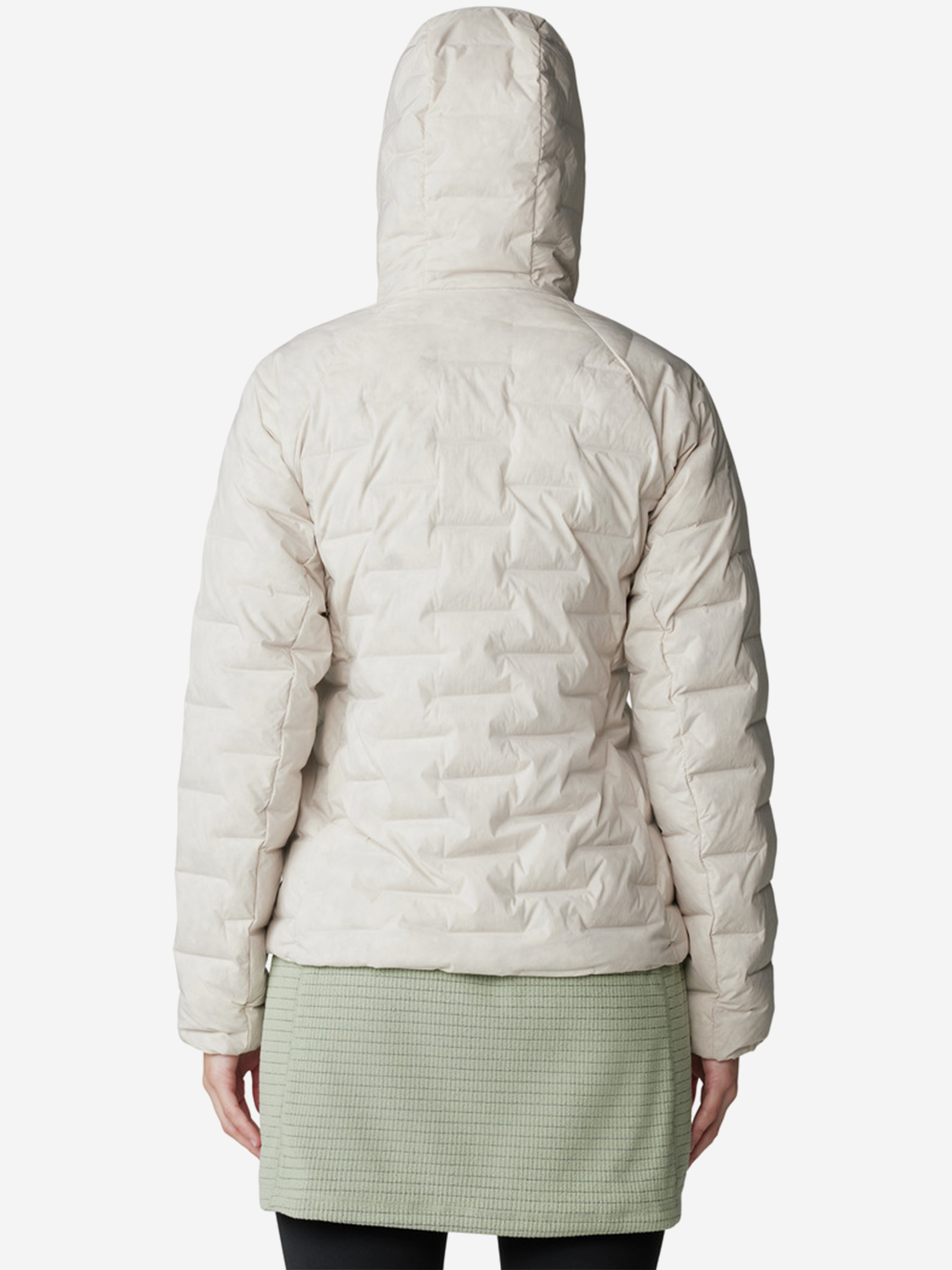 фото Пуховик женский mountain hardwear stretchdown, бежевый