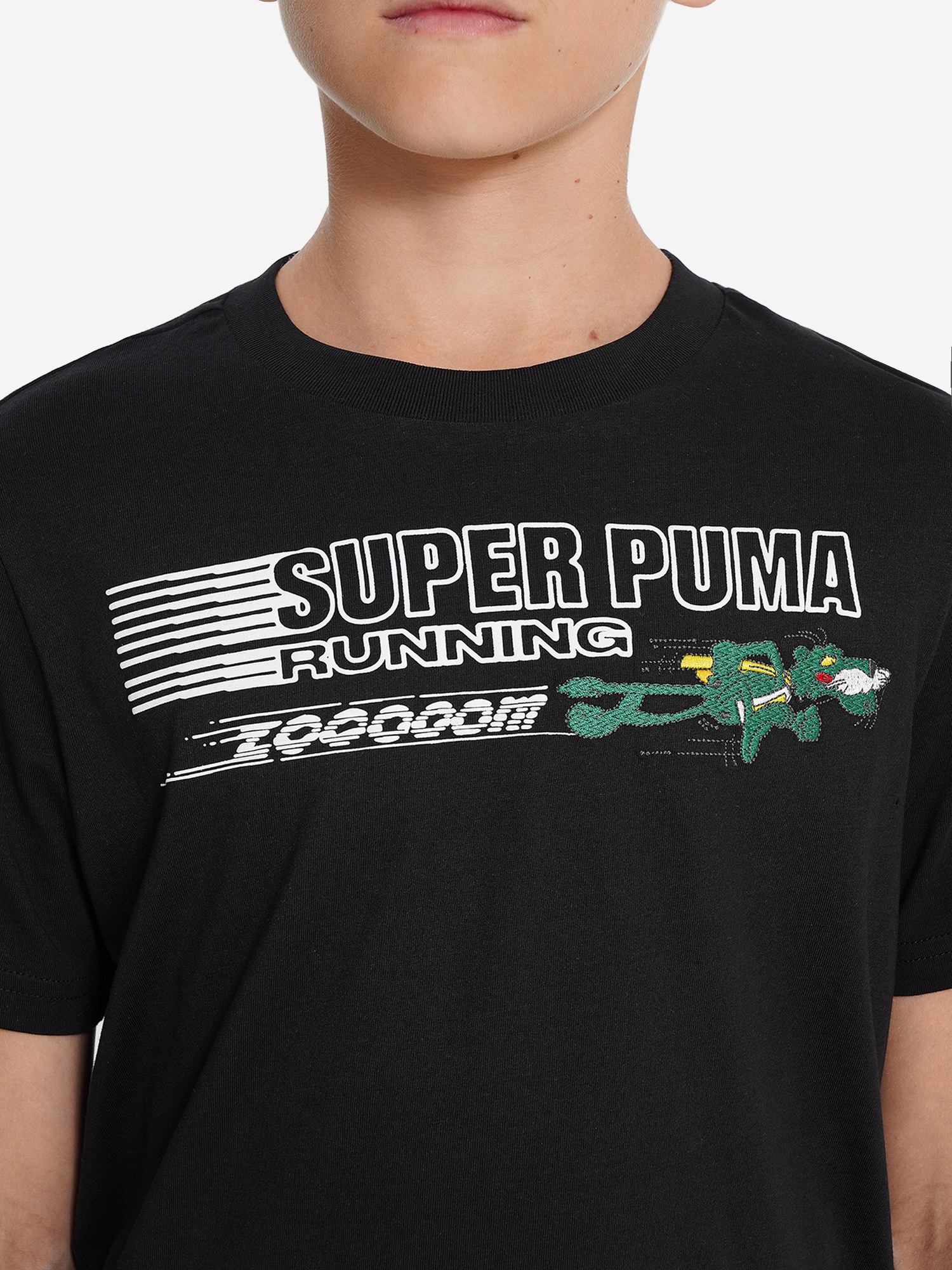 фото Футболка для мальчиков puma super graphic, черный