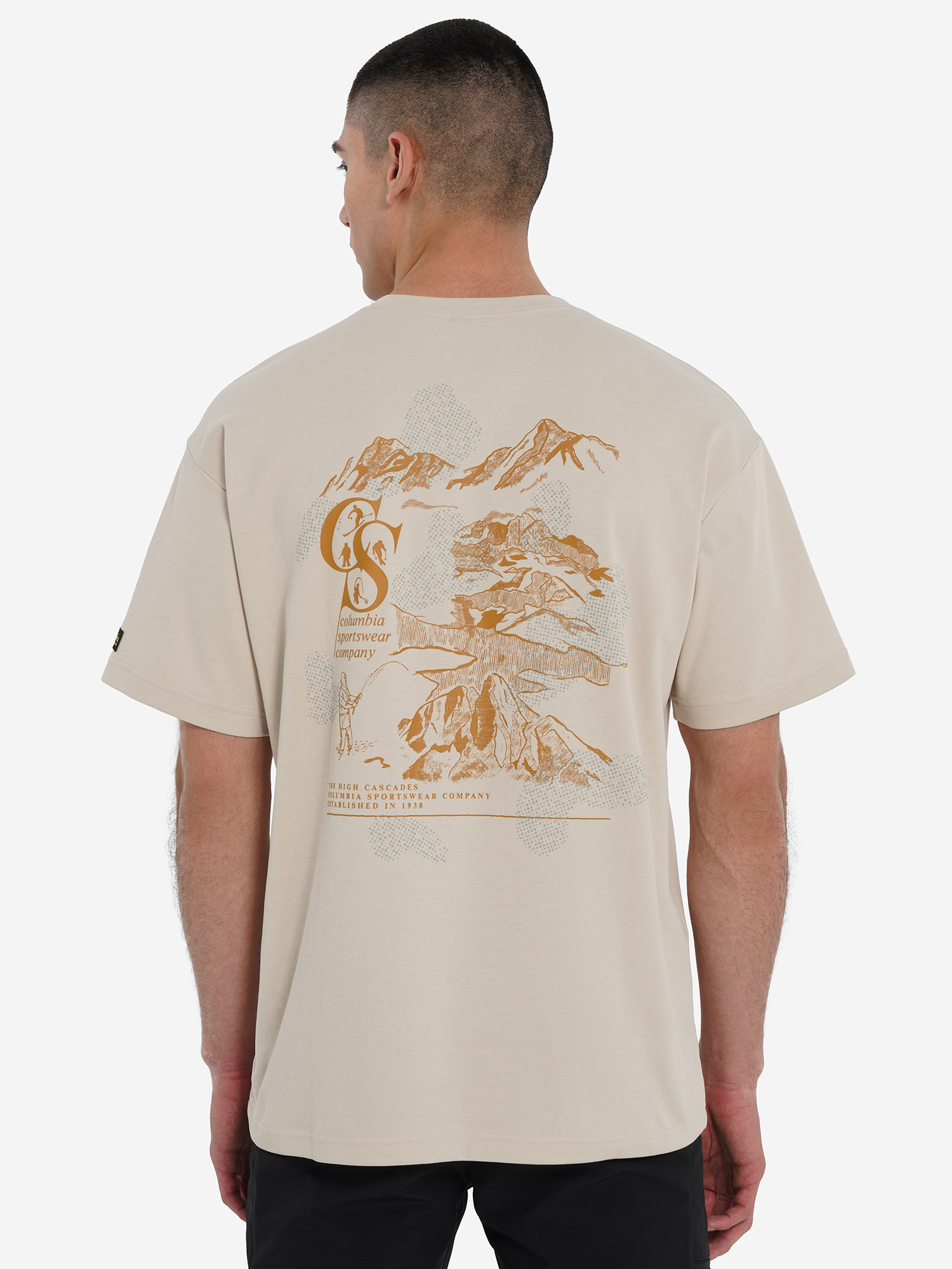 фото Футболка мужская columbia csc heritage graphic tee, серый