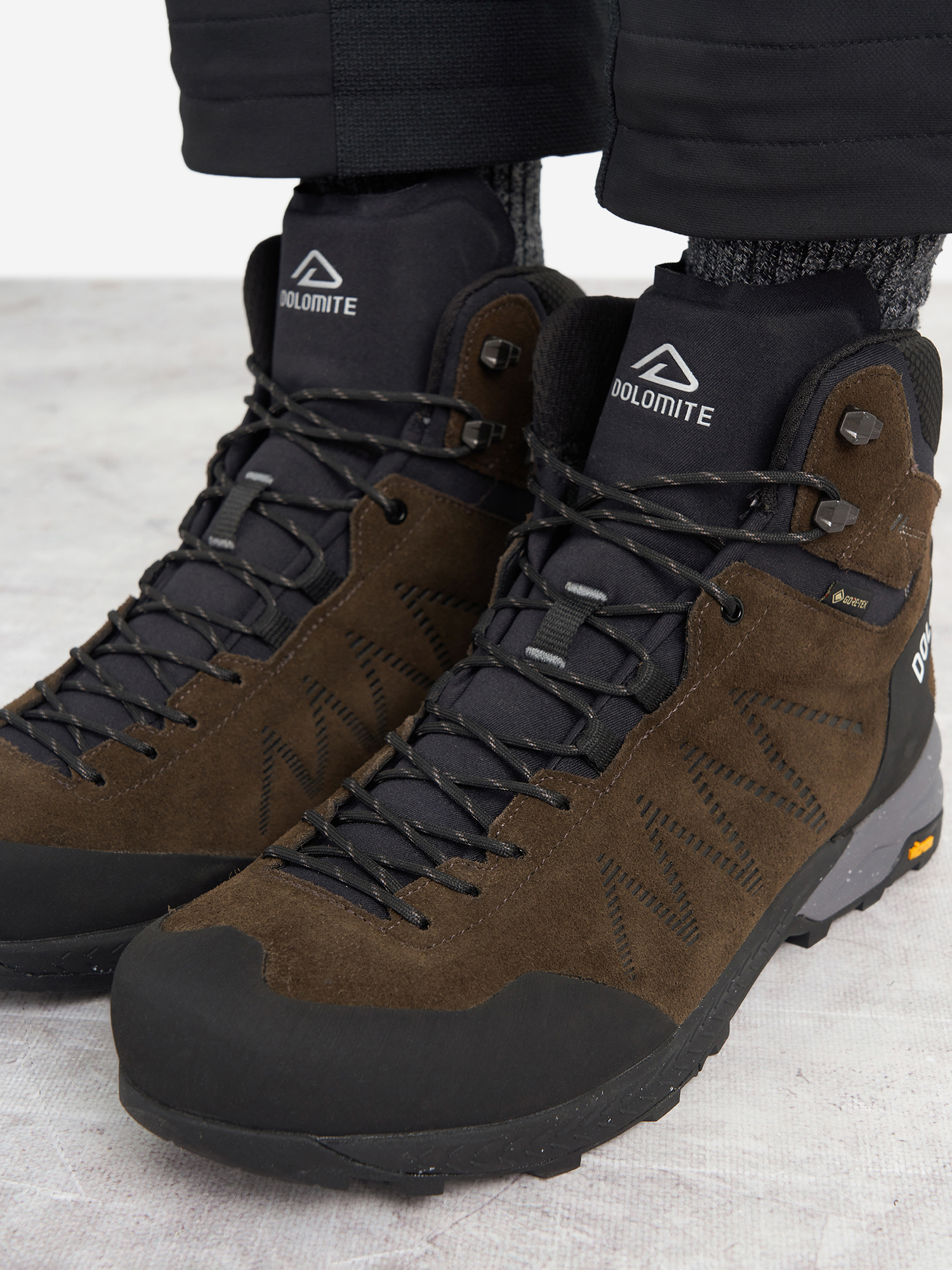 фото Ботинки мужские dolomite crodarossa leather gore-tex, коричневый