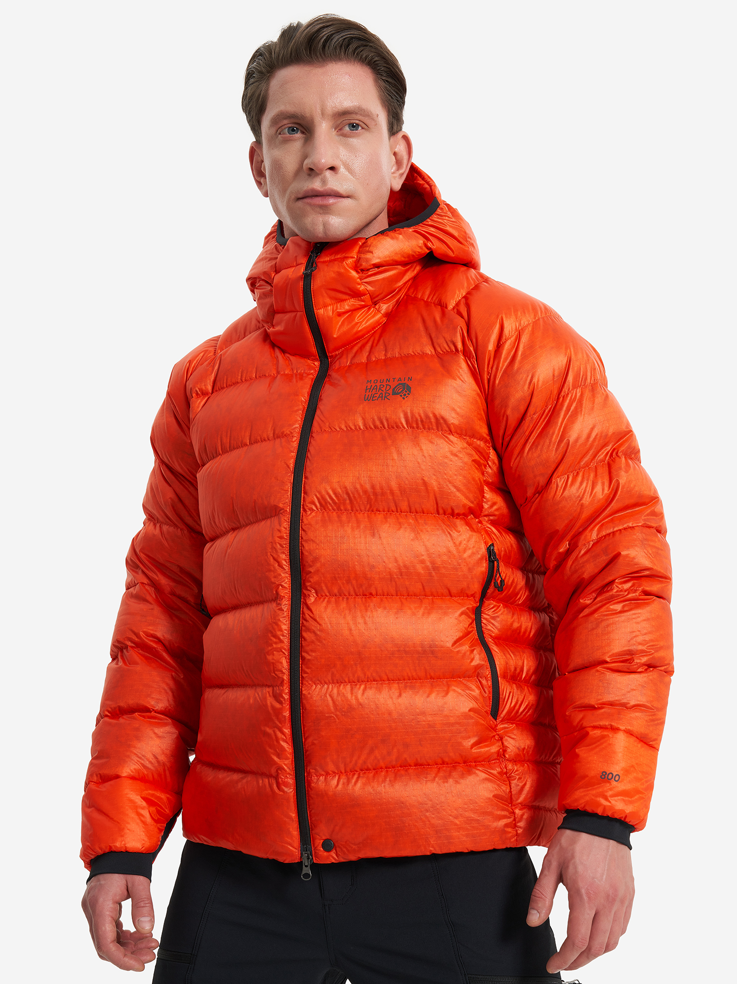 фото Пуховик мужской mountain hardwear phantom alpine, оранжевый