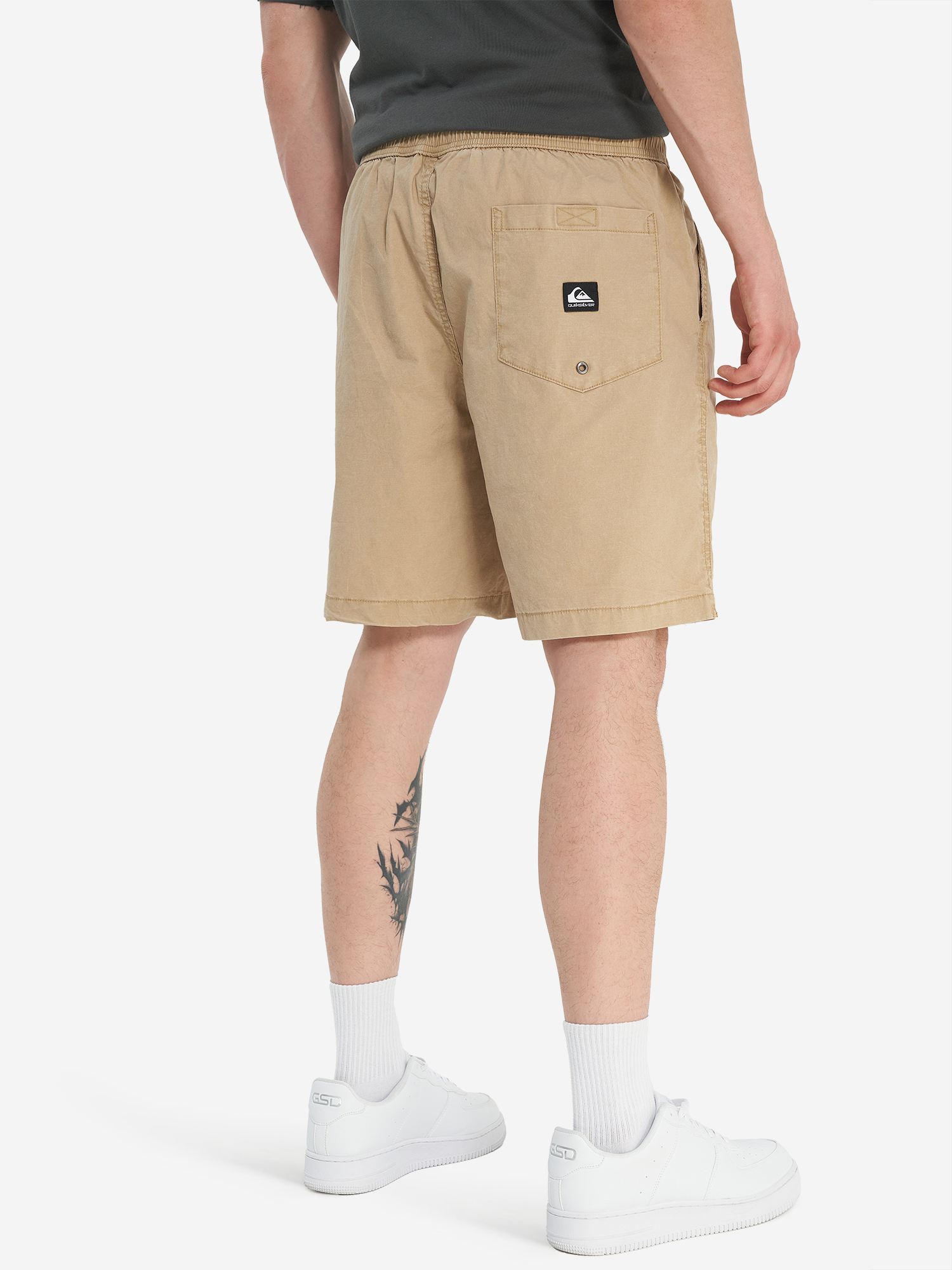 фото Шорты мужские quiksilver taxer, бежевый