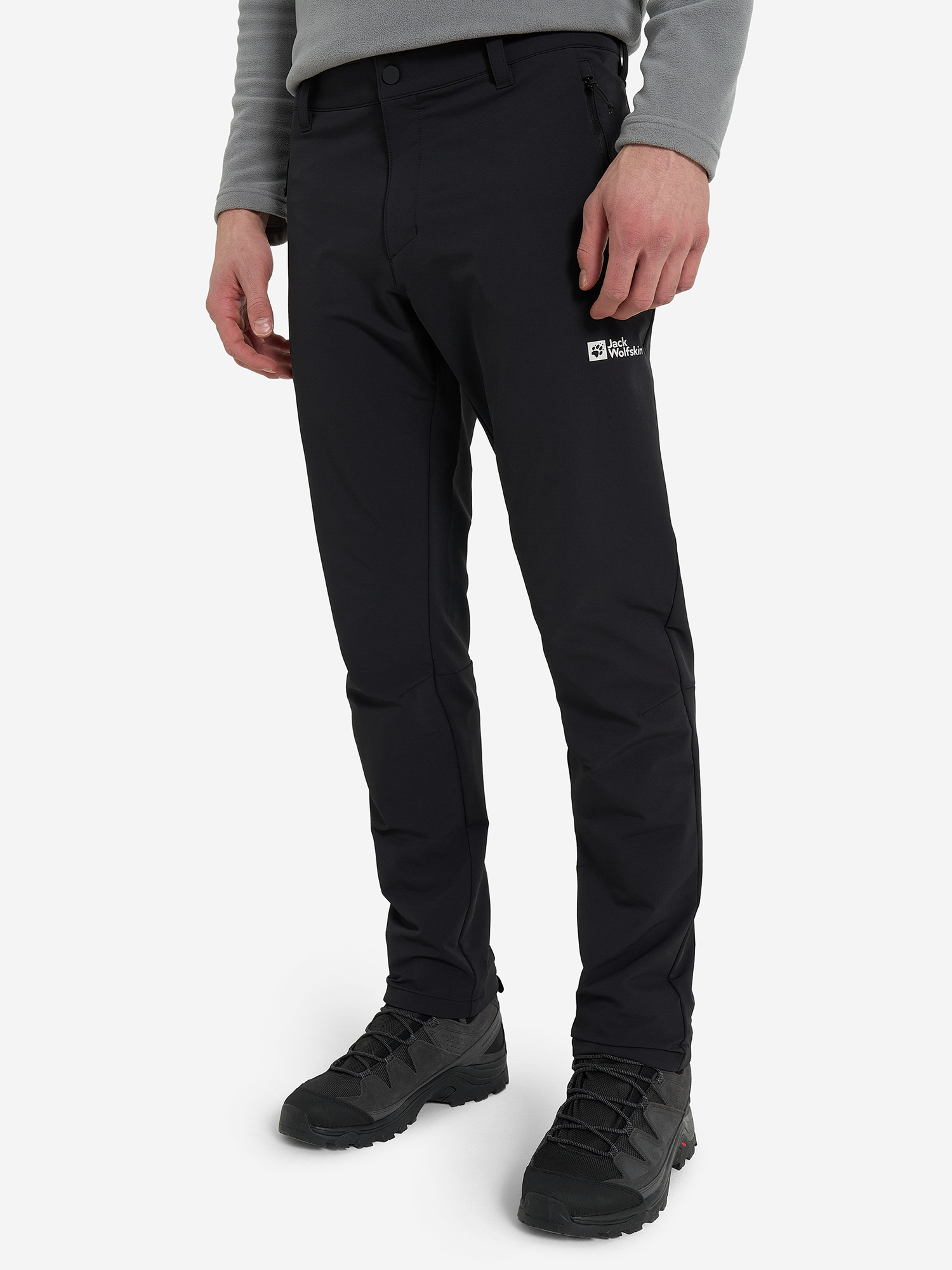 фото Брюки мужские jack wolfskin activate thermic, черный