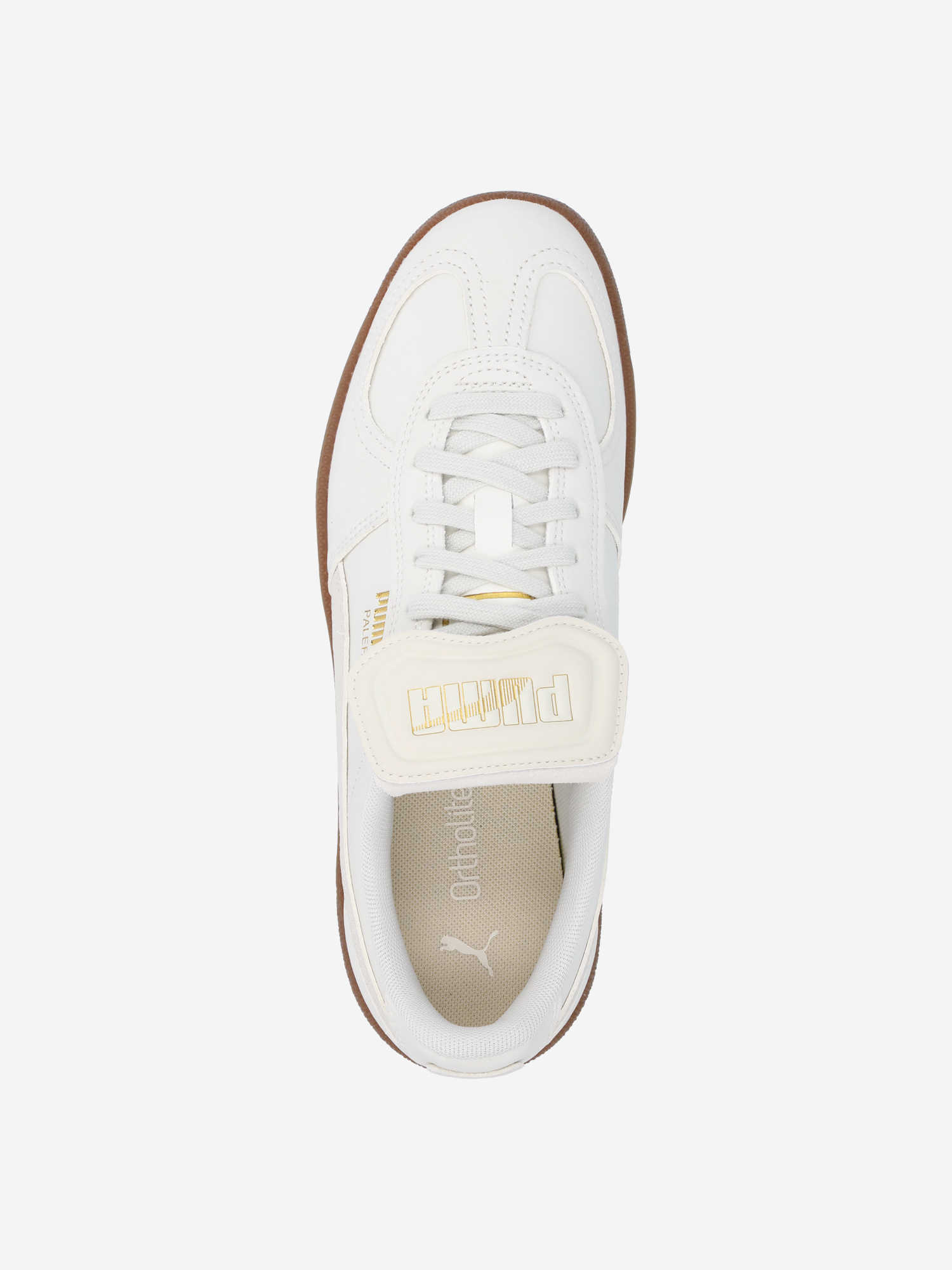 фото Кеды женские puma palermo premium, бежевый