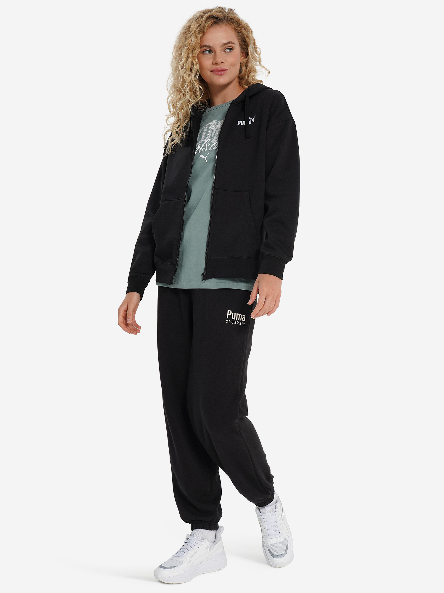 фото Толстовка женская puma, черный