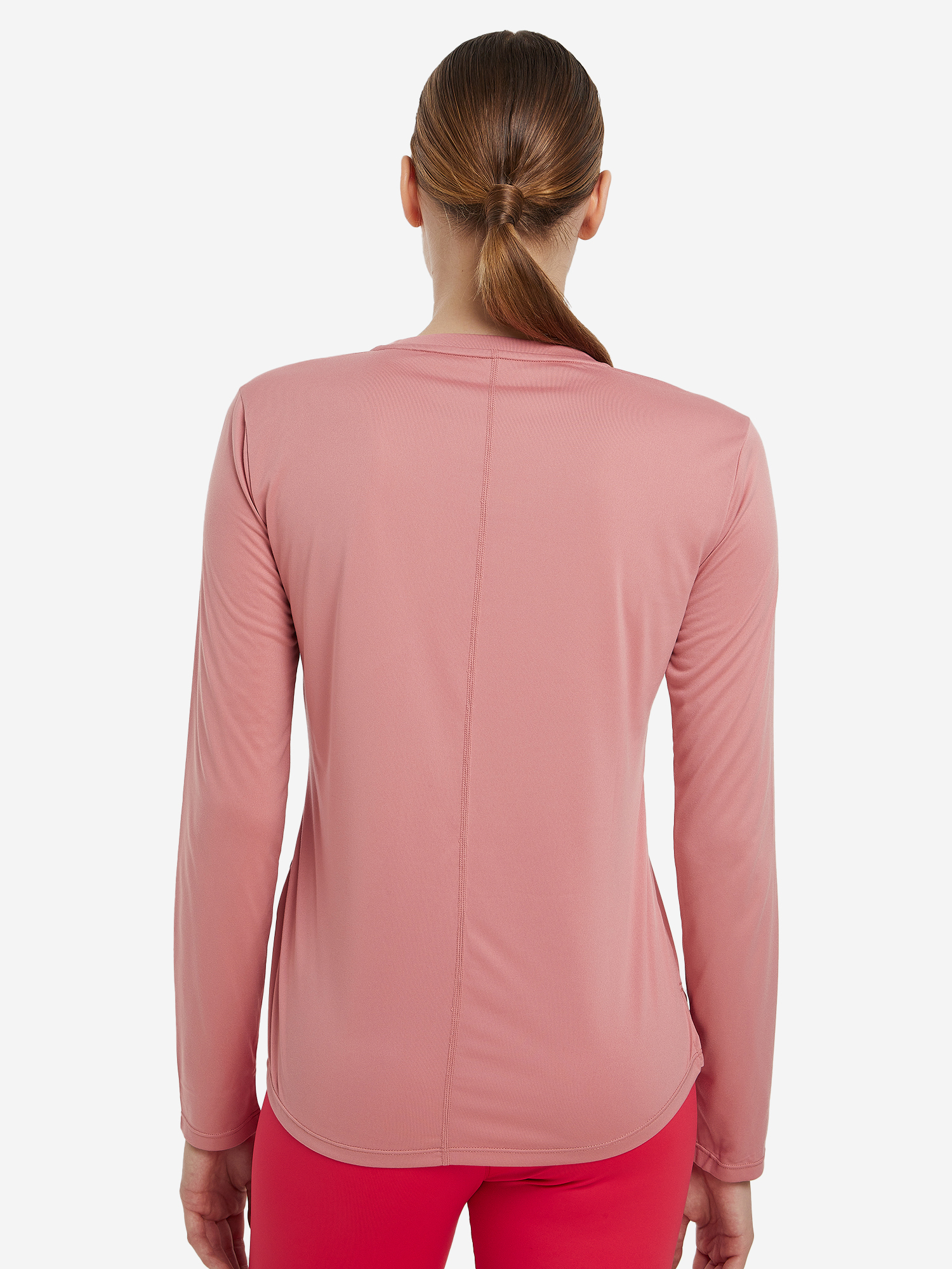 фото Лонгслив женский nike one dri-fit, розовый
