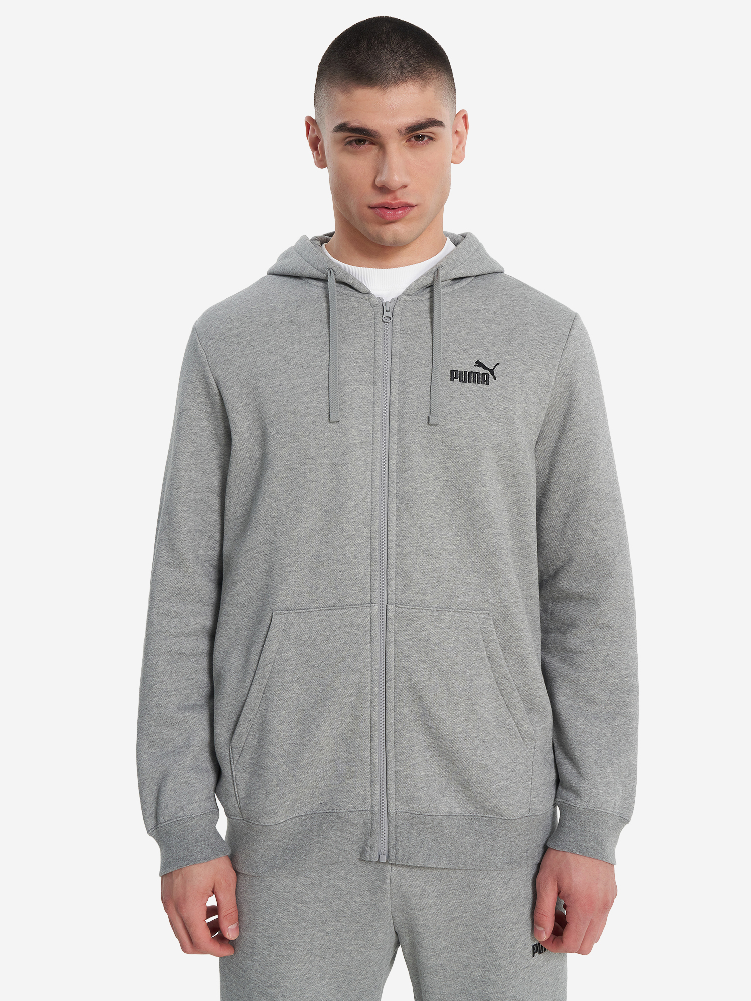 фото Толстовка мужская puma ess no. 1 logo, серый