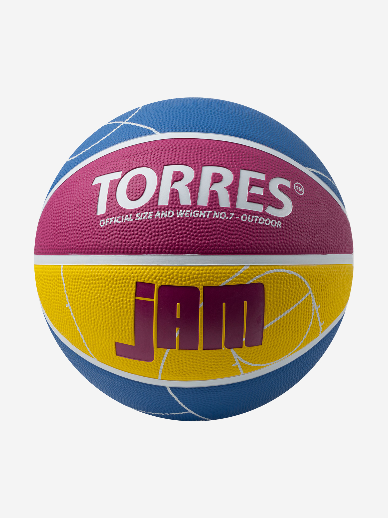 Мяч баскетбольный TORRES Jam, B023127, р.7, резина, нейлон. корд, бут. кам., син-желто-малиновый, Синий
Мяч баскетбольный TORRES Jam, B023127, р.7, резина, нейлон. корд, бут. кам., син-желто-малиновый, Синий