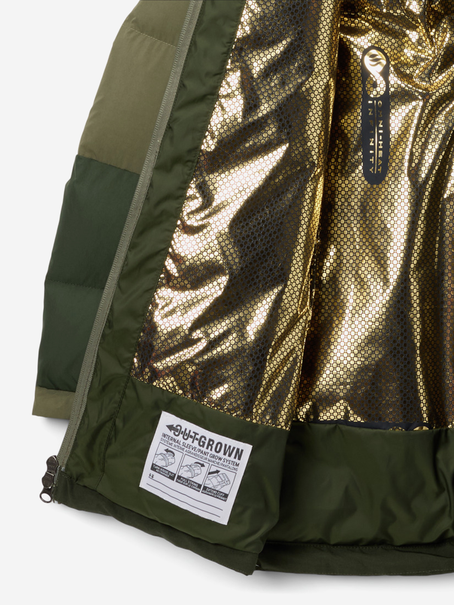 фото Куртка утепленная для мальчиков columbia marquam peak fusion ii parka, зеленый
