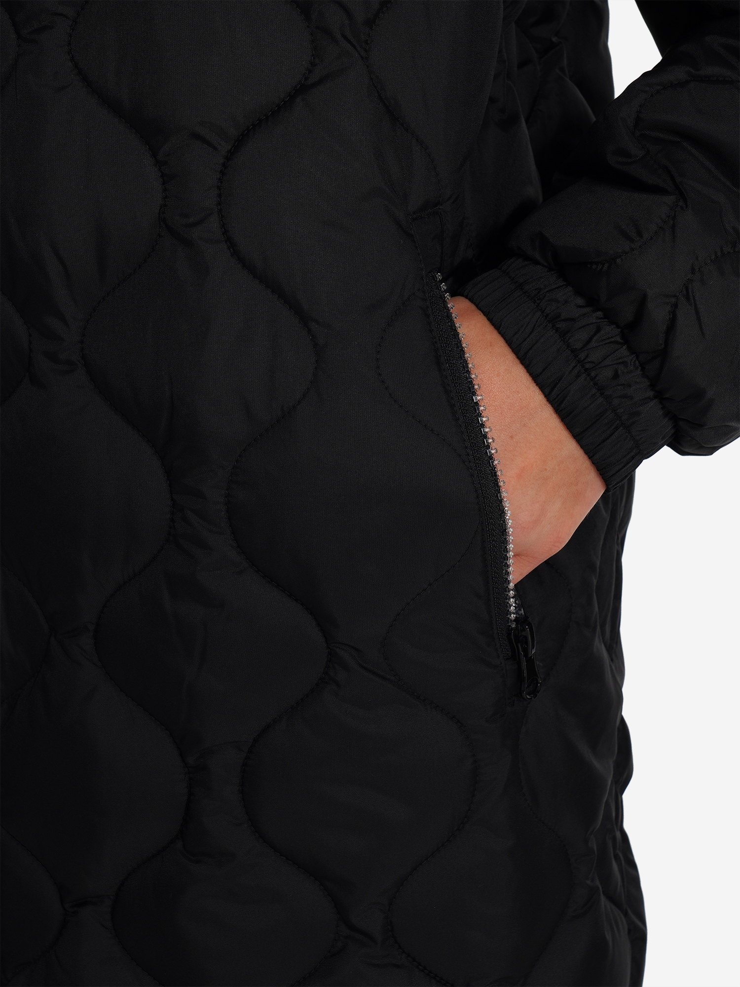 фото Пальто утепленное для девочек fila, черный