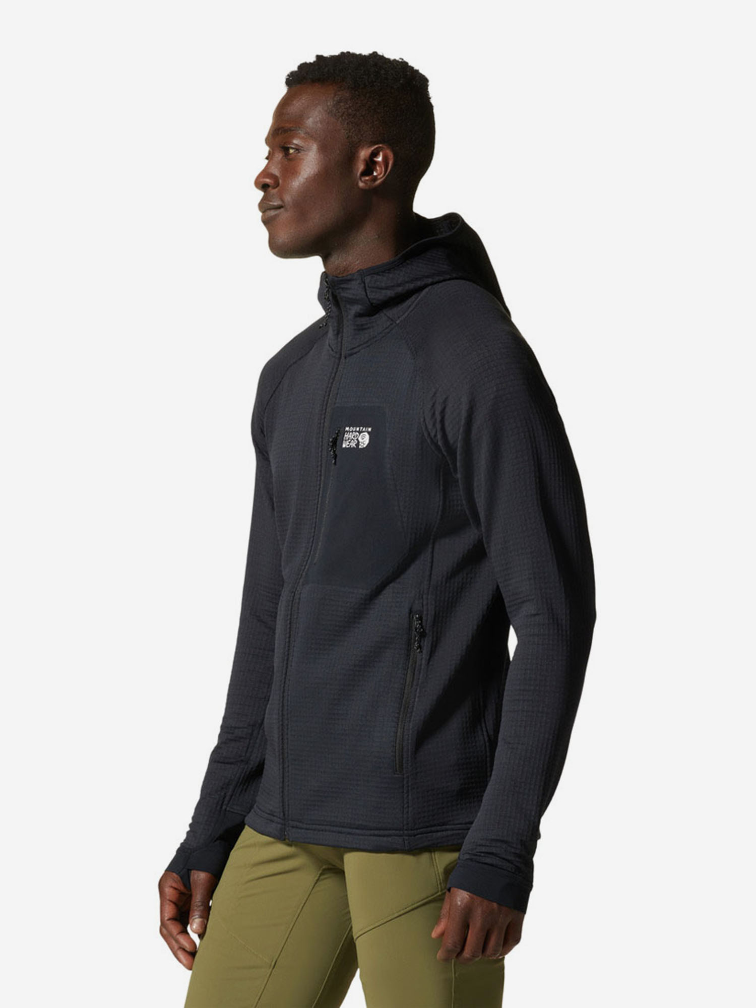 фото Толстовка мужская mountain hardwear polartec, черный