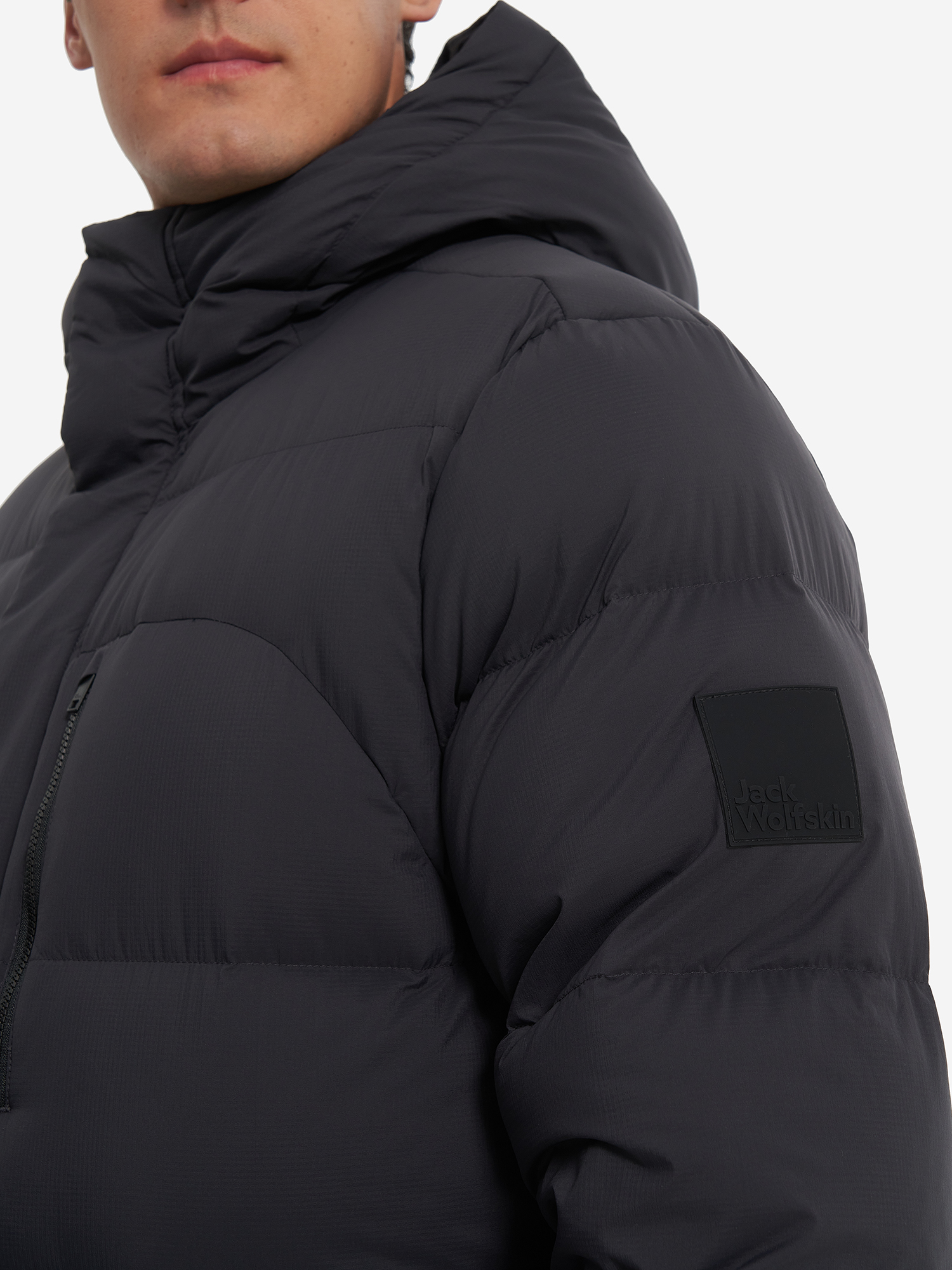фото Пуховик мужской jack wolfskin roemertor, серый