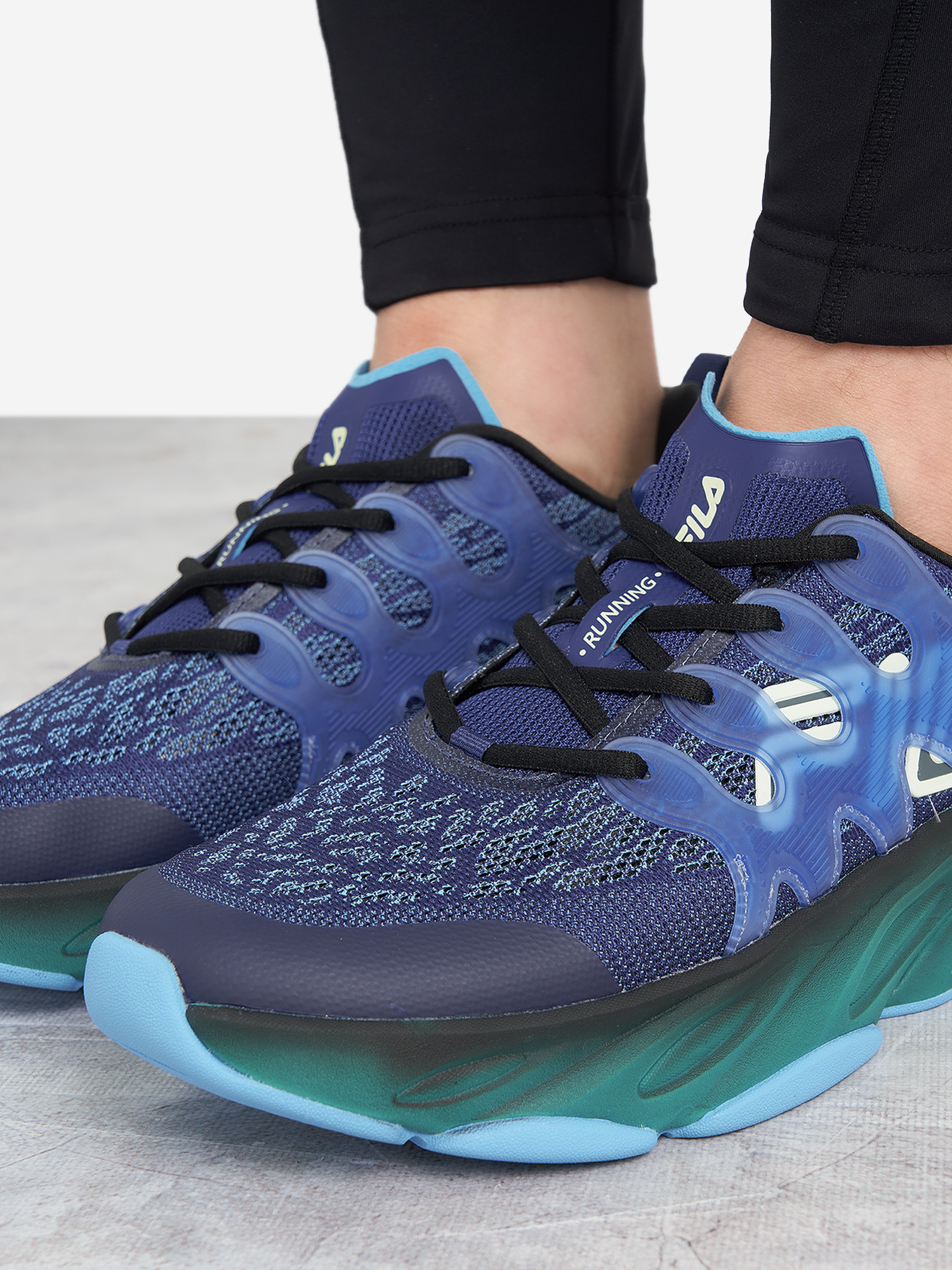 фото Кроссовки мужские fila slv runner, синий