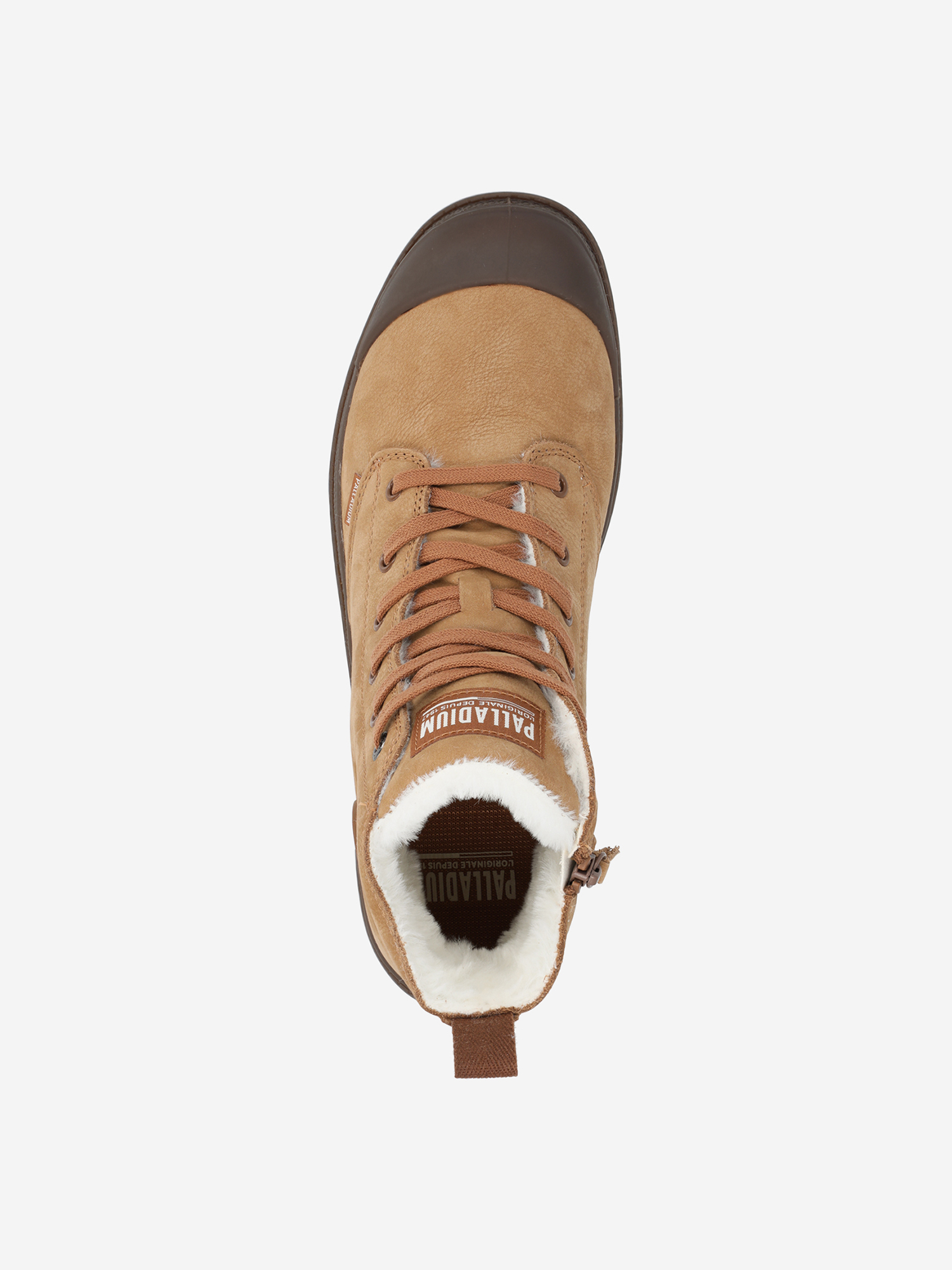 фото Ботинки утепленные мужские palladium pampa hi zip, коричневый