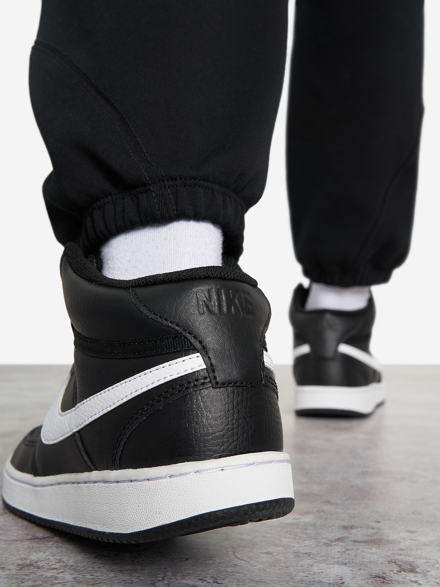 фото Кеды женские nike court vision mid, черный