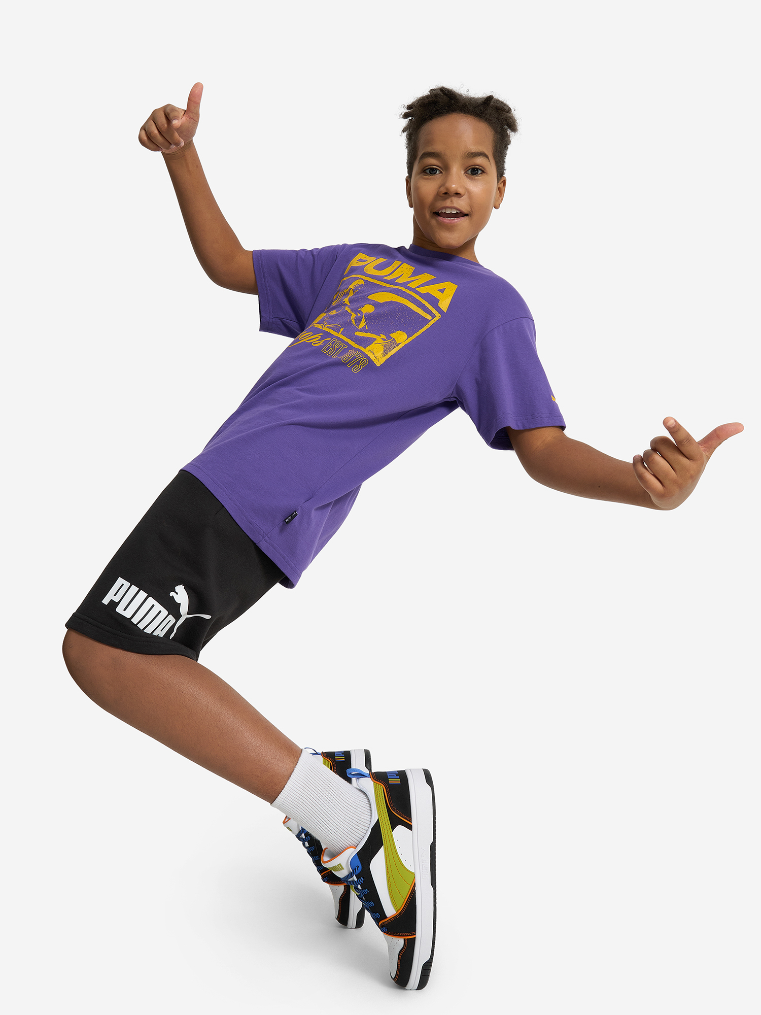 фото Шорты для мальчиков puma no. 1 logo, черный