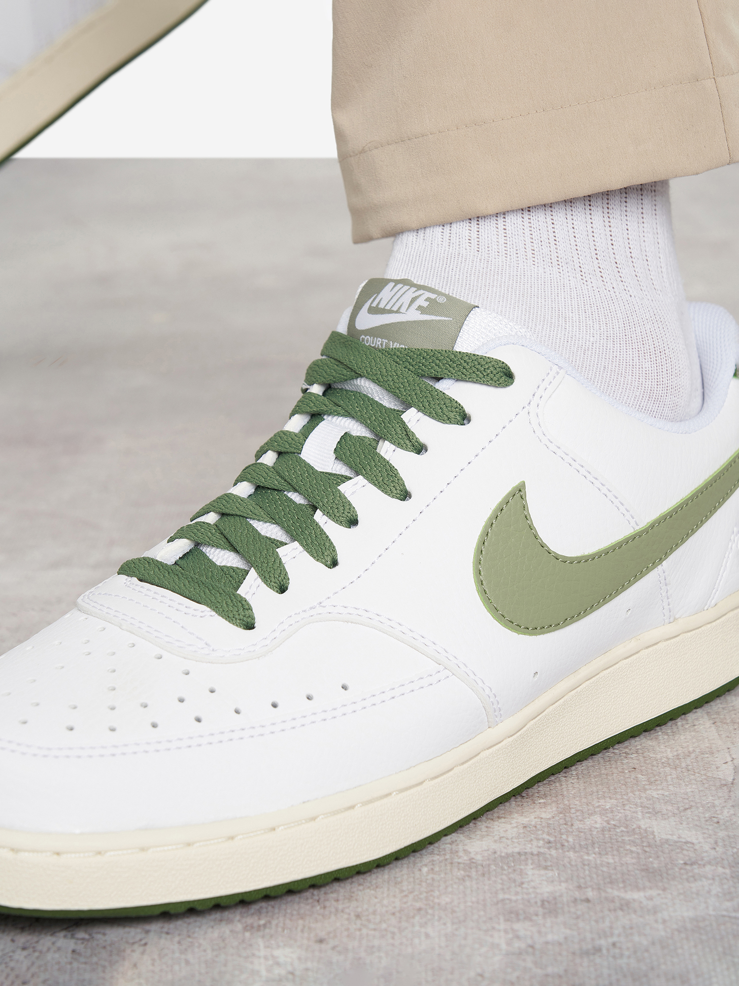 фото Кеды мужские nike court vision low, белый