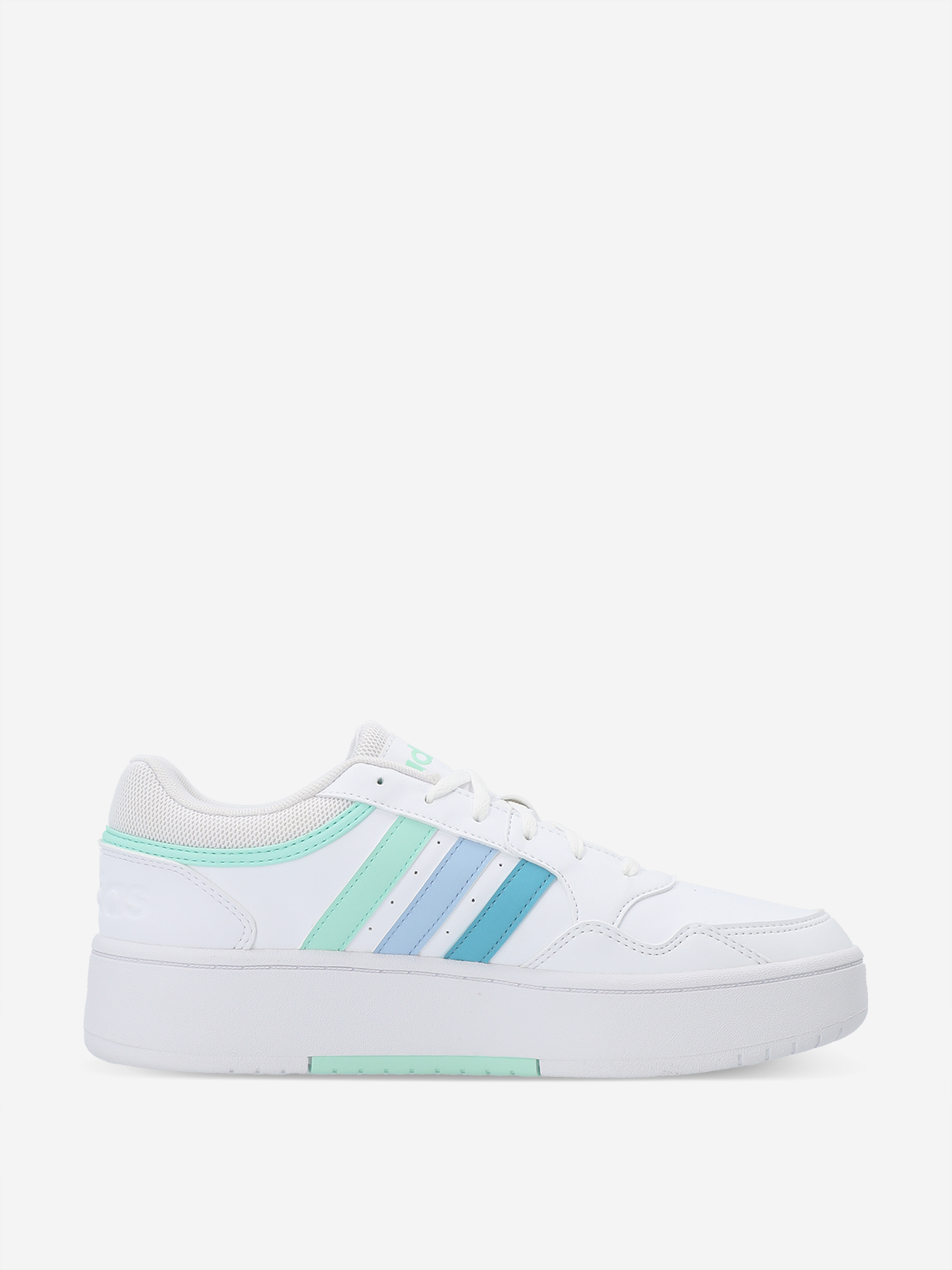 фото Кеды женские adidas hoops 3.0 bold, голубой