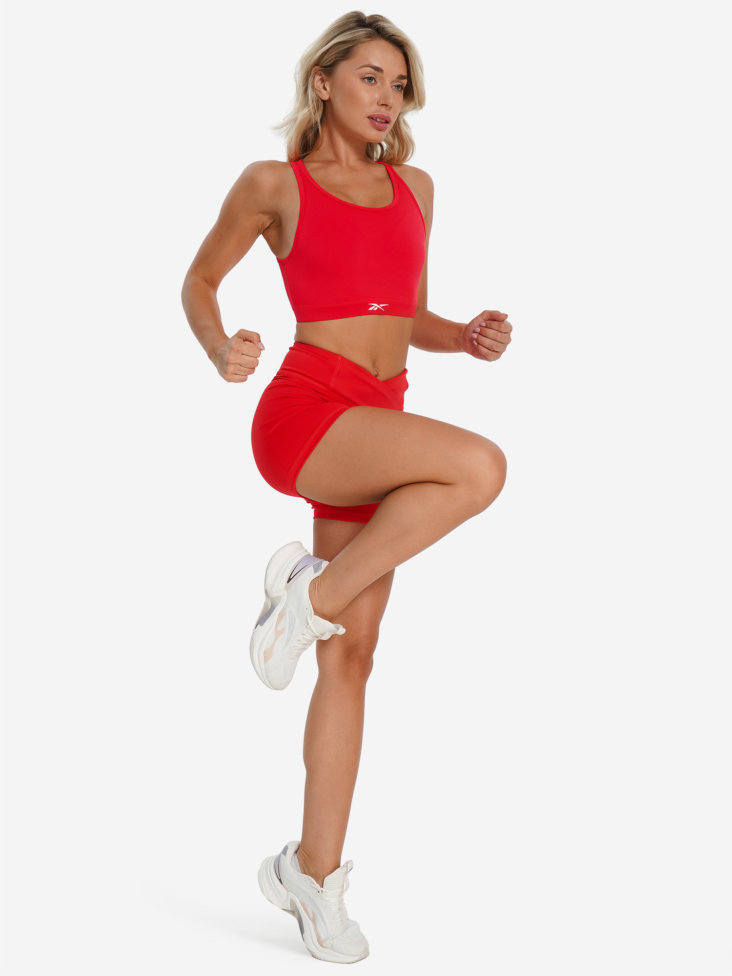 фото Топ бра спортивный reebok tulip core, красный