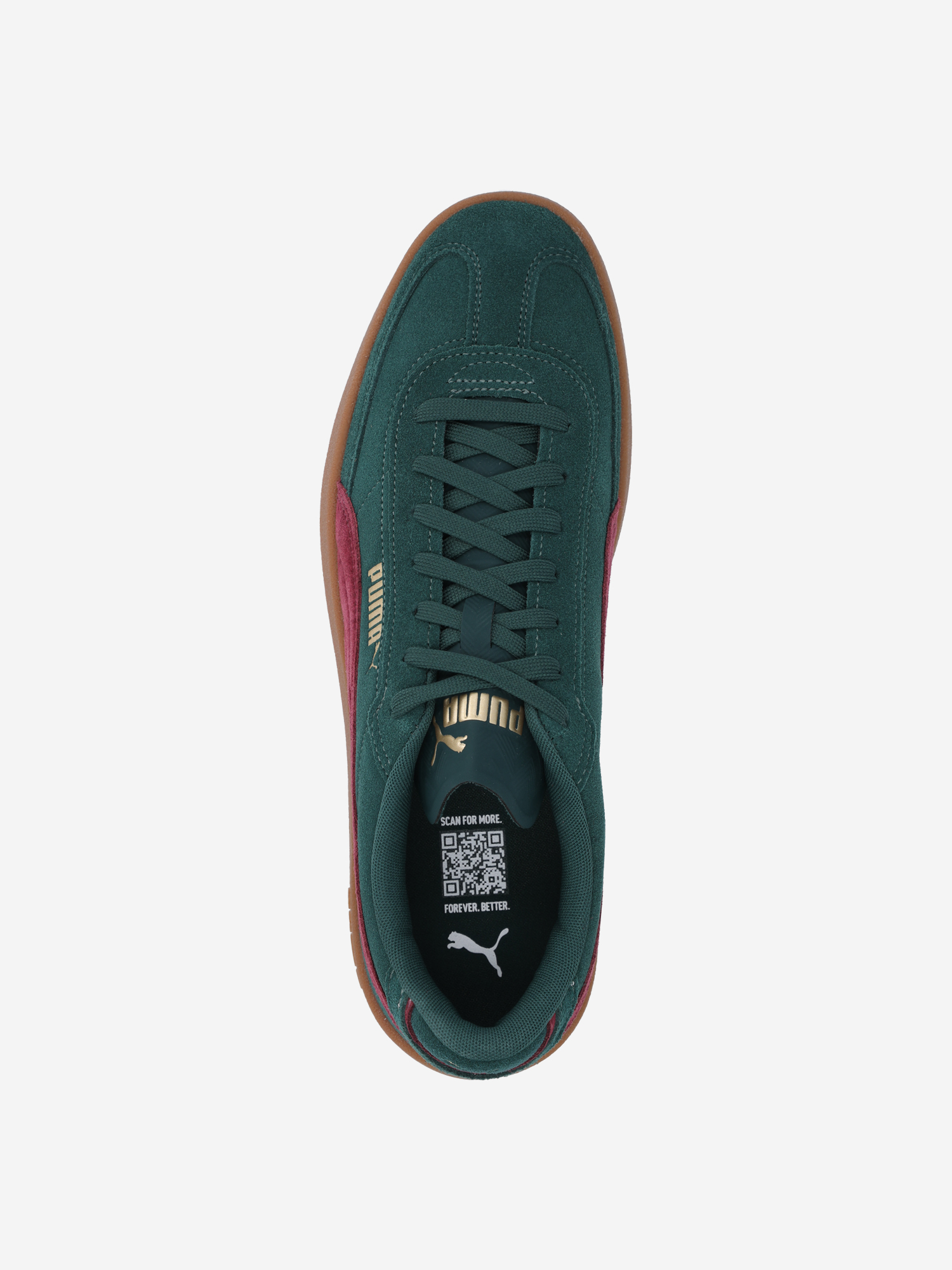 фото Кеды мужские puma club ii era suede, зеленый