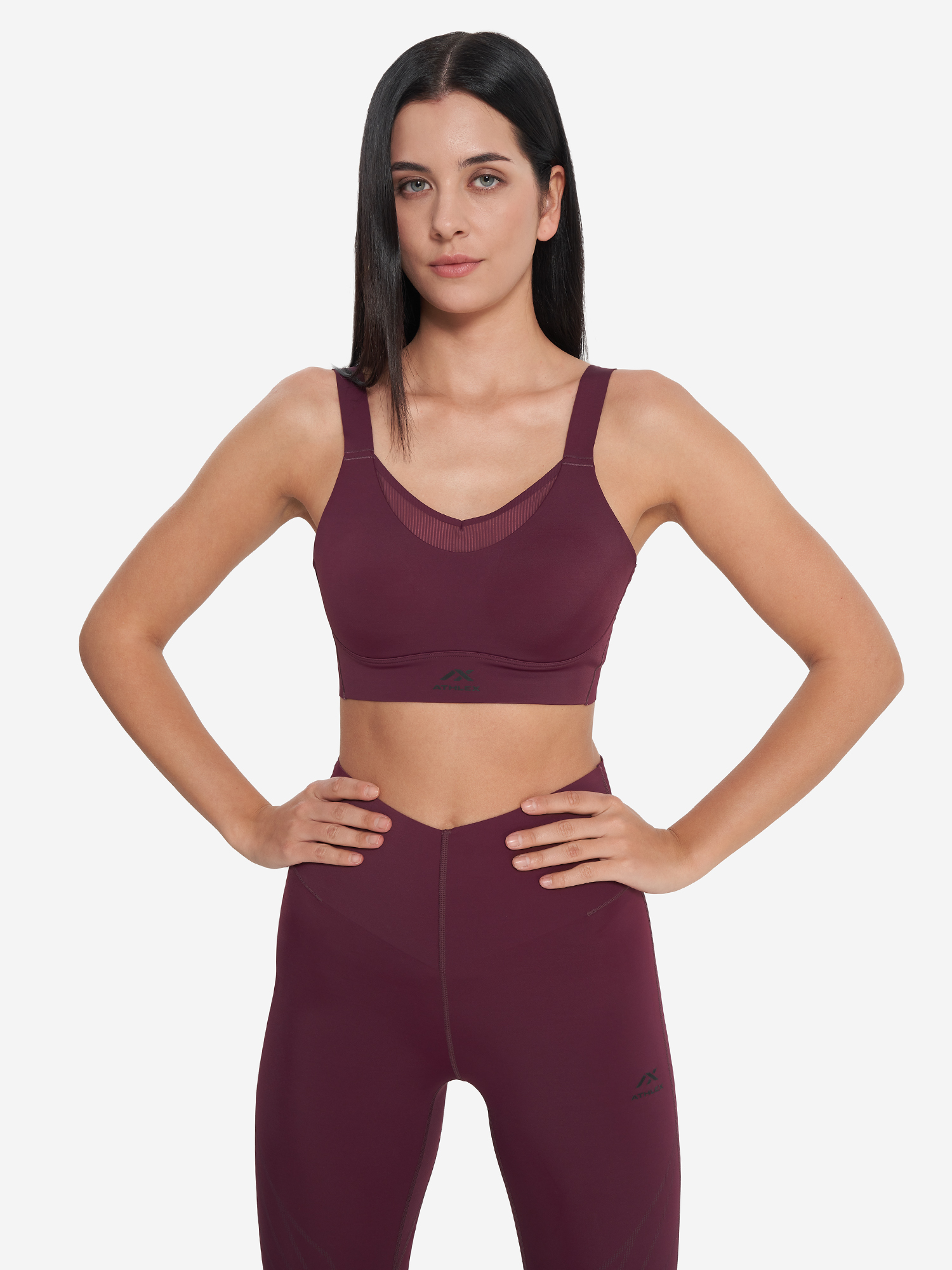 фото Топ бра спортивный athlex, красный