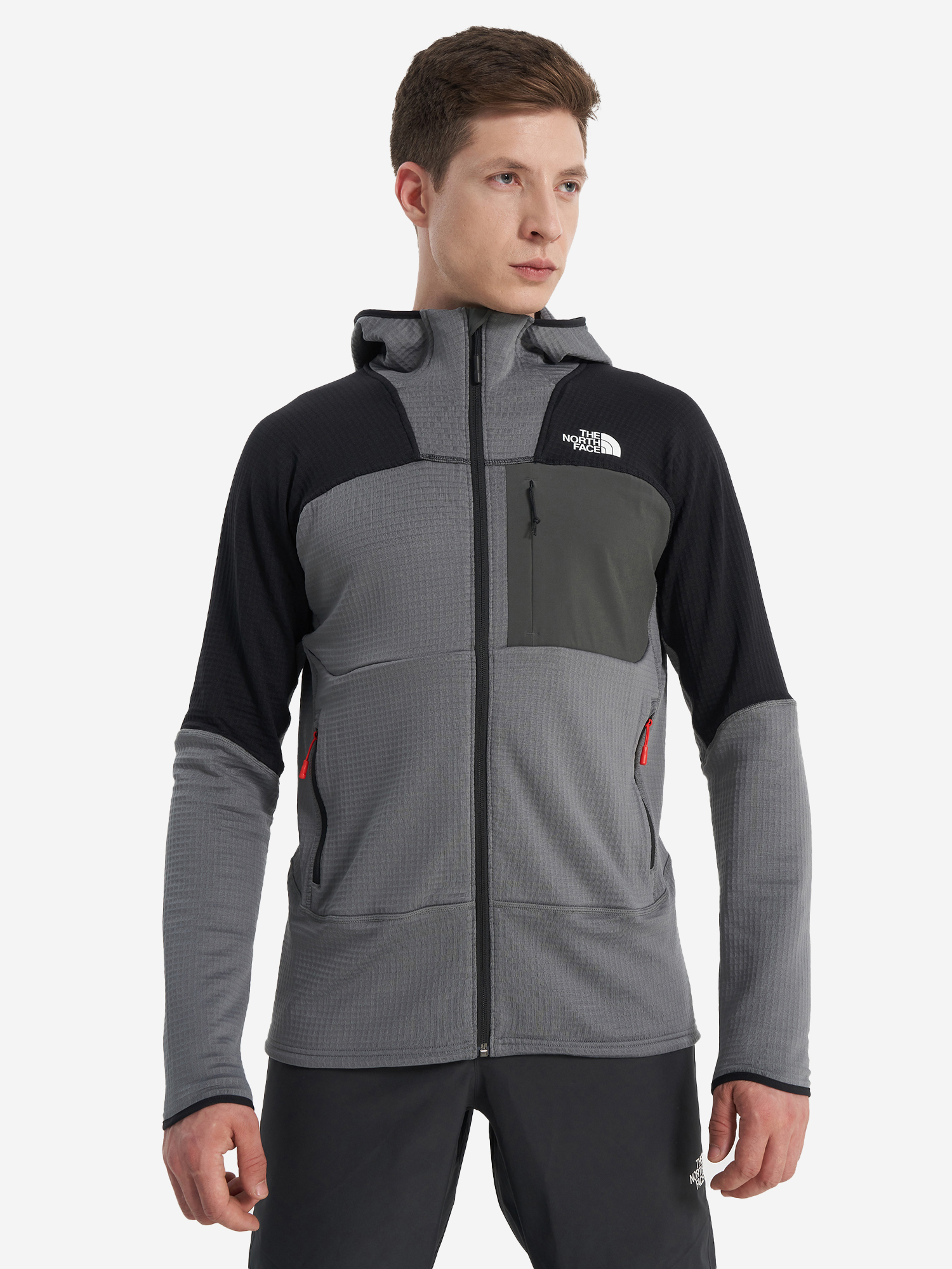 фото Толстовка мужская the north face stormgap powergrid, серый