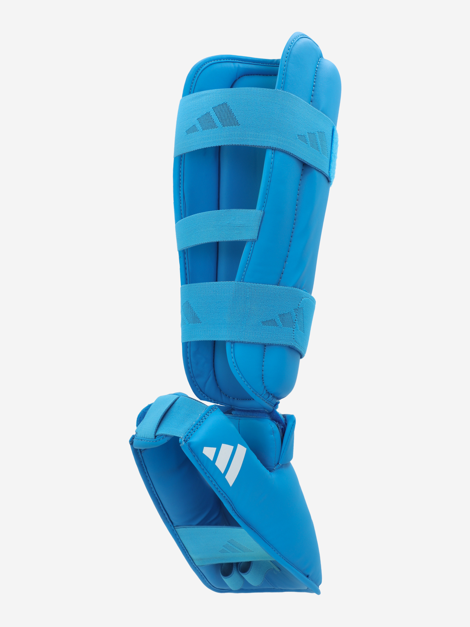 фото Защита голени и стопы adidas wkf shin & removable foot, голубой