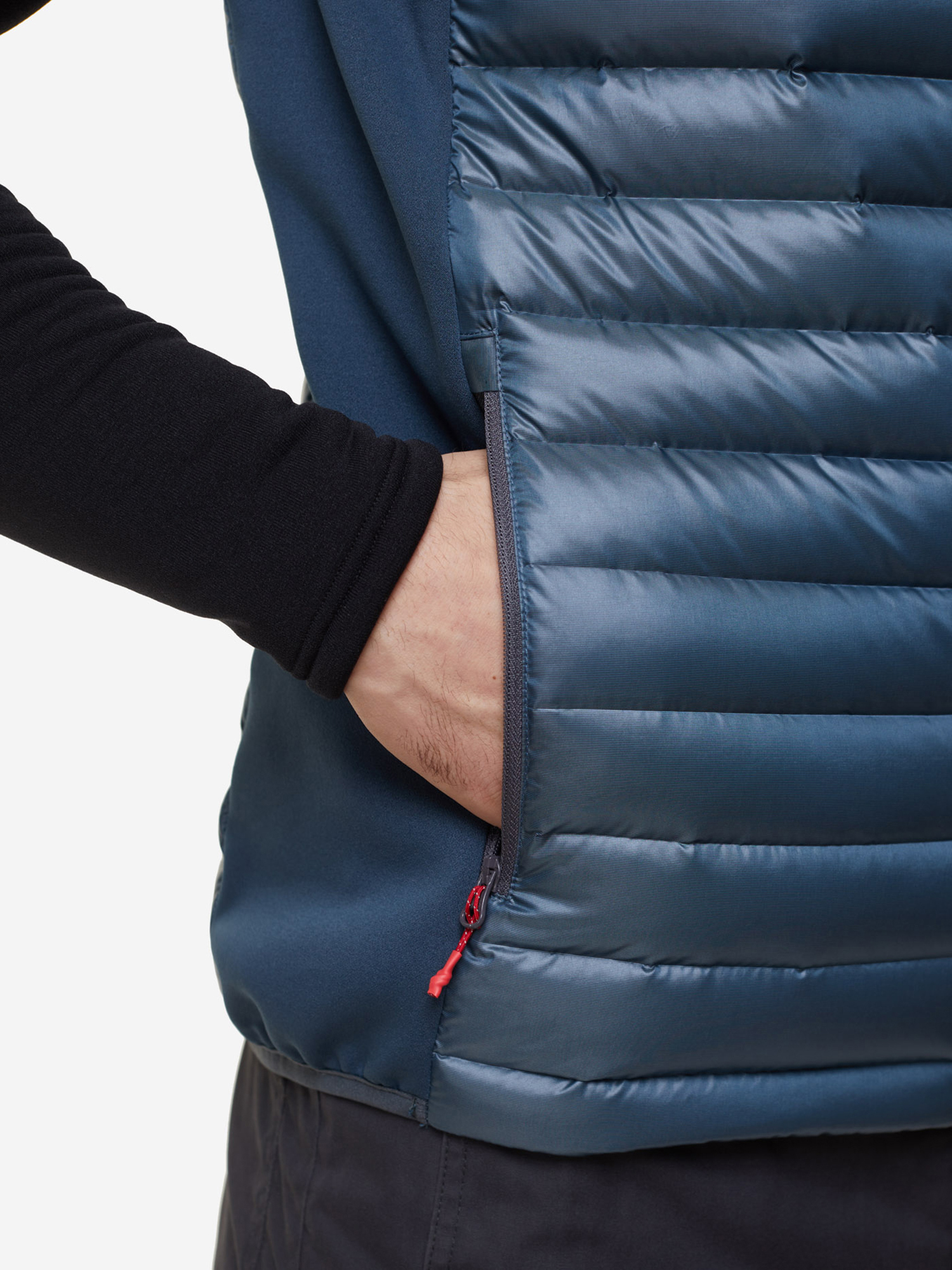 фото Жилет пуховый мужской bask chamonix light vest, синий