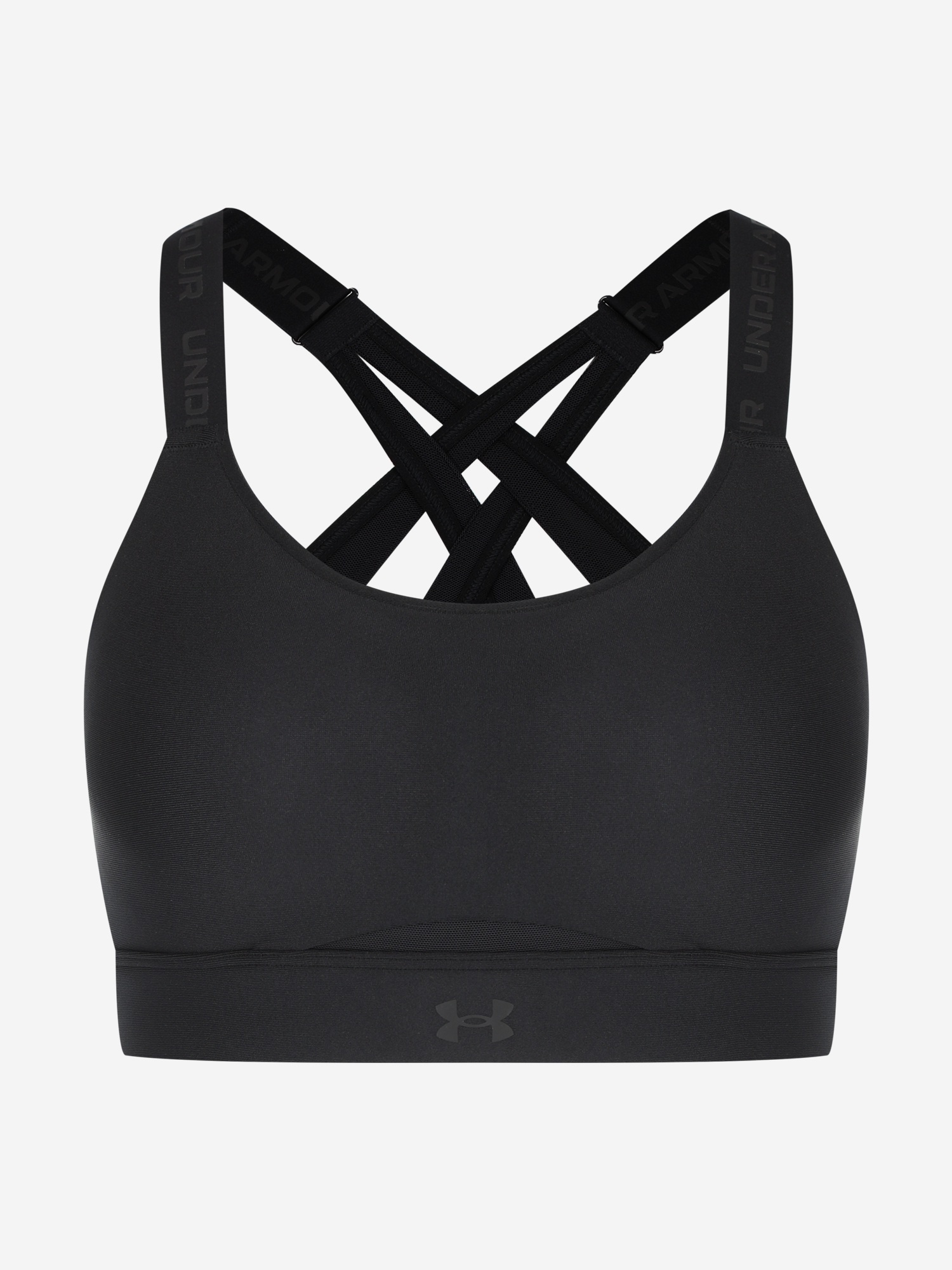 фото Спортивный топ бра under armour infinity strappy, черный