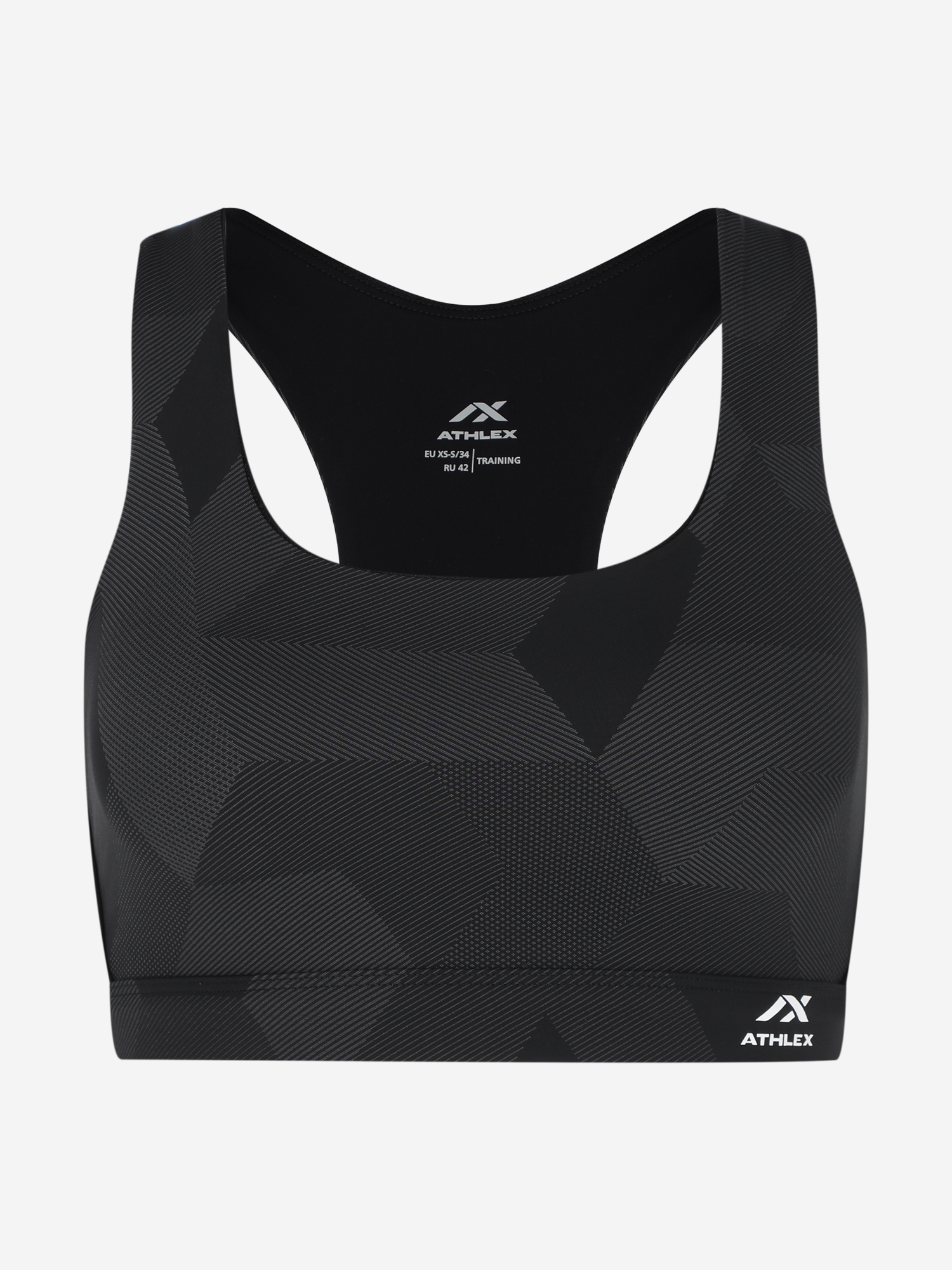 фото Топ бра спортивный athlex, черный