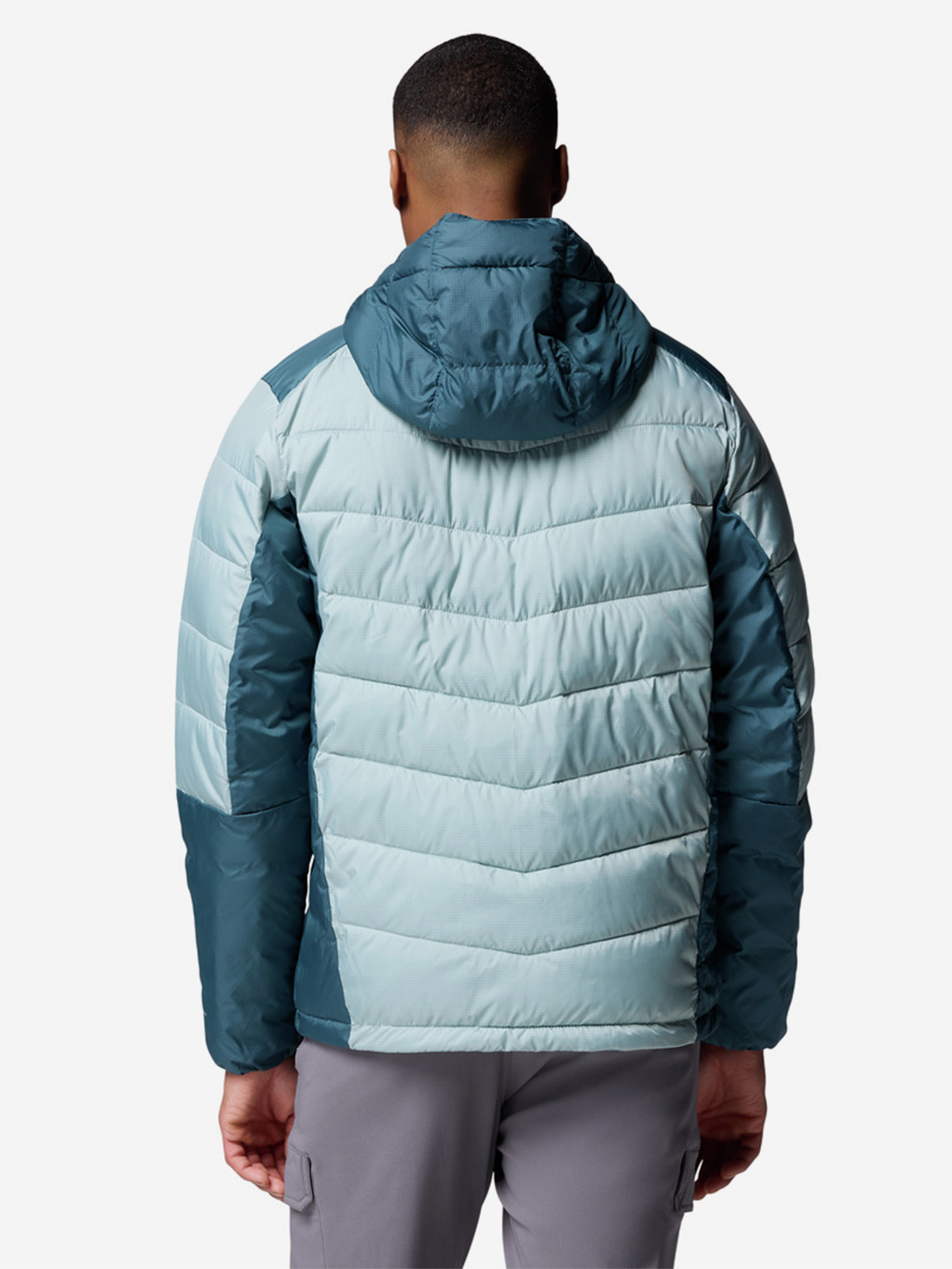 фото Куртка утепленная мужская columbia labyrinth loop ii hooded jacket, голубой