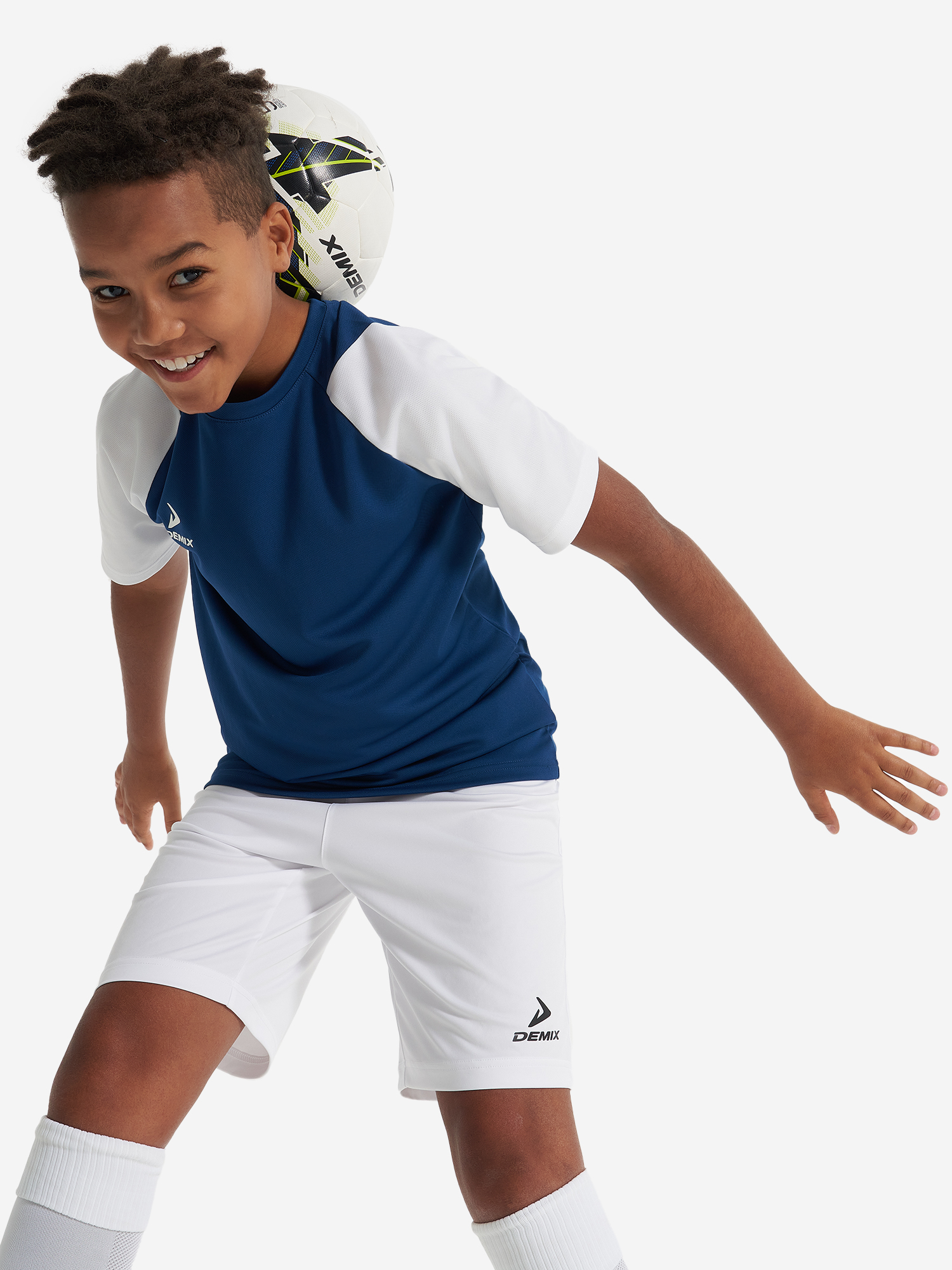фото Футболка для мальчиков demix playmaker, синий