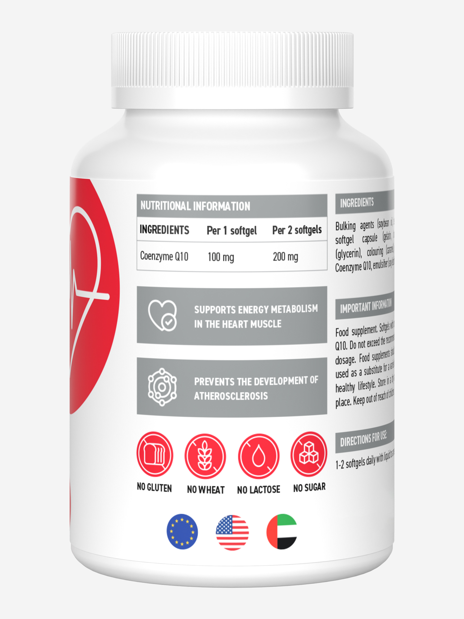 фото Коэнзим q10 ultrasupps, 30 шт, белый