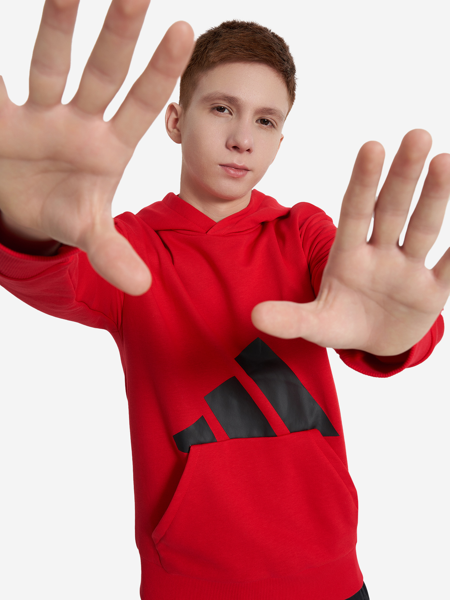 фото Худи для мальчиков adidas, красный