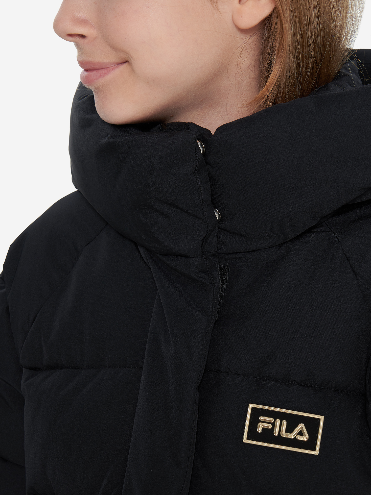 фото Пальто утепленное для девочек fila, черный