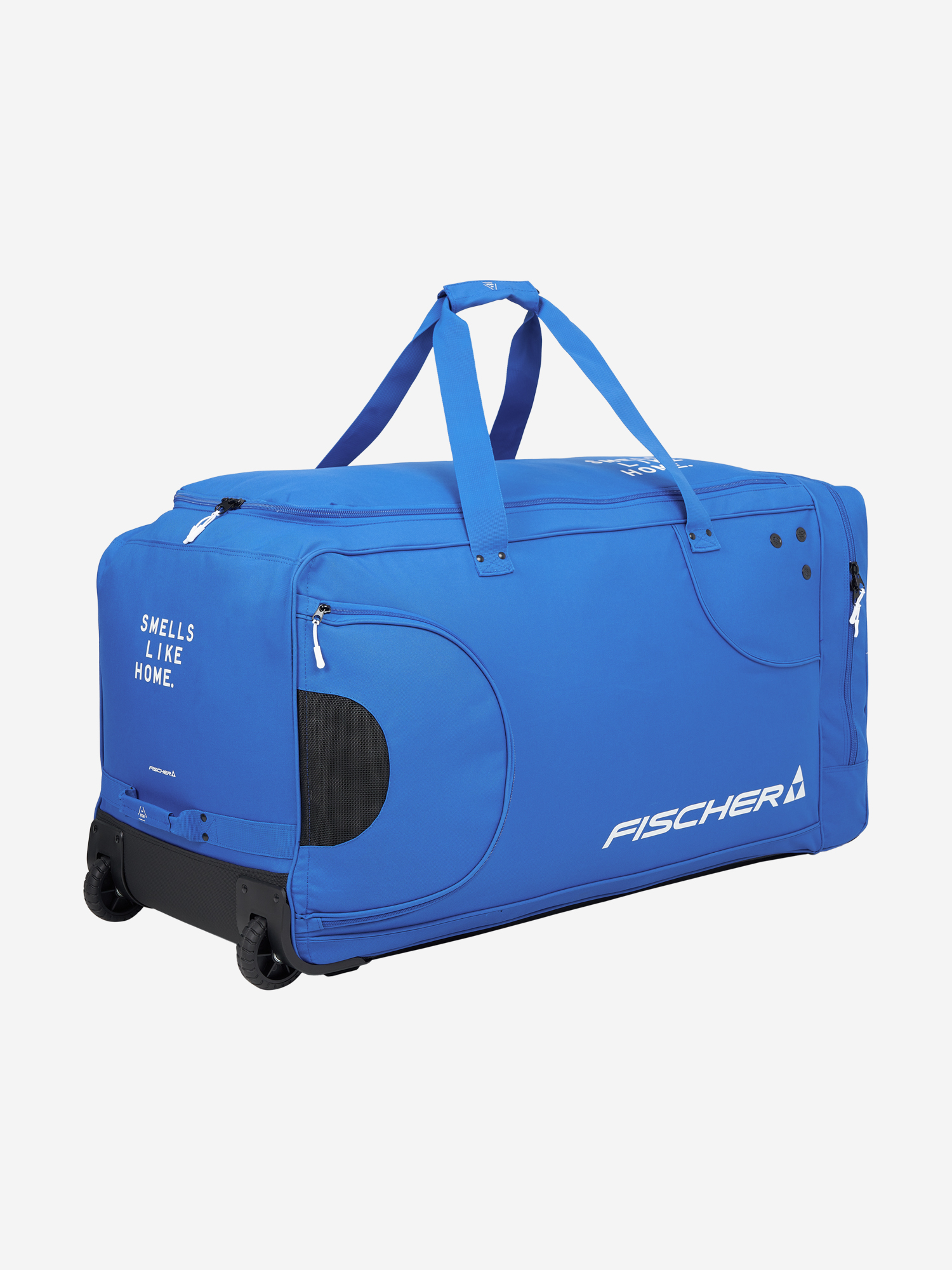 фото Баул хоккейный с колесами fischer player bag 40", синий