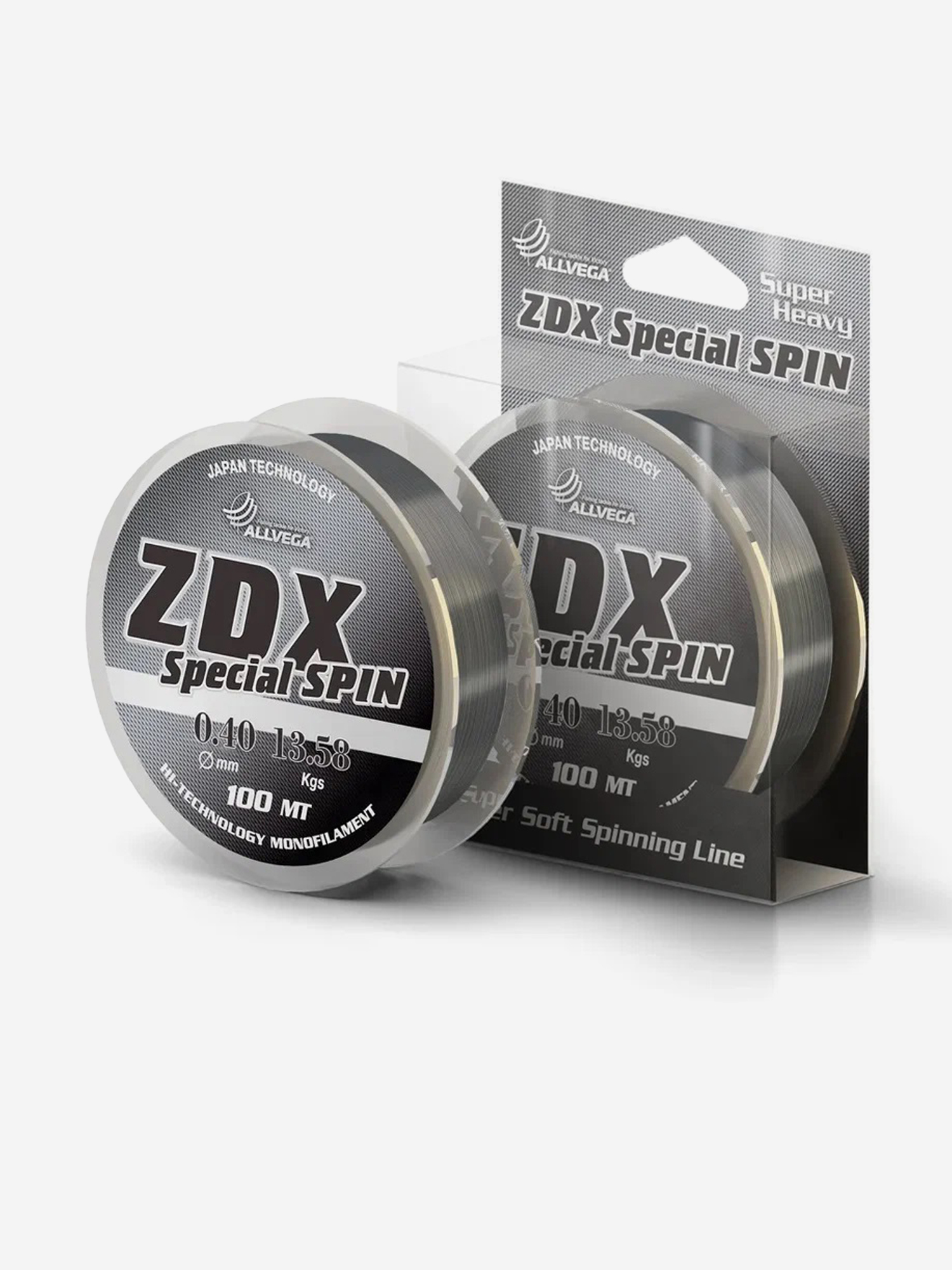 Леска монофильная ALLVEGA "ZDX Special Spin" 100м 0,40мм (13,58кг) светло-серая, Серый
Леска монофильная ALLVEGA "ZDX Special Spin" 100м 0,40мм (13,58кг) светло-серая, Серый