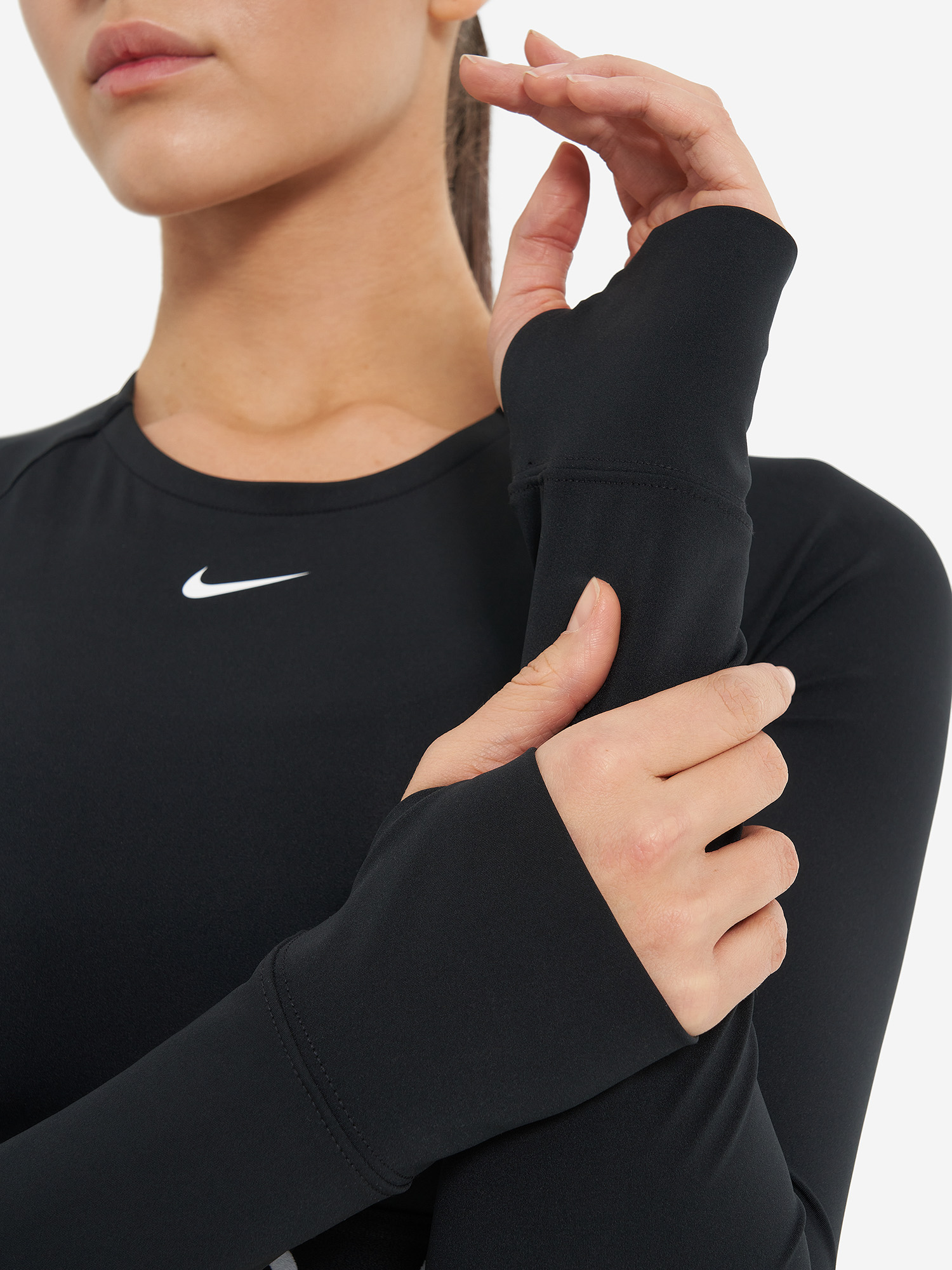 фото Лонгслив женский nike, черный