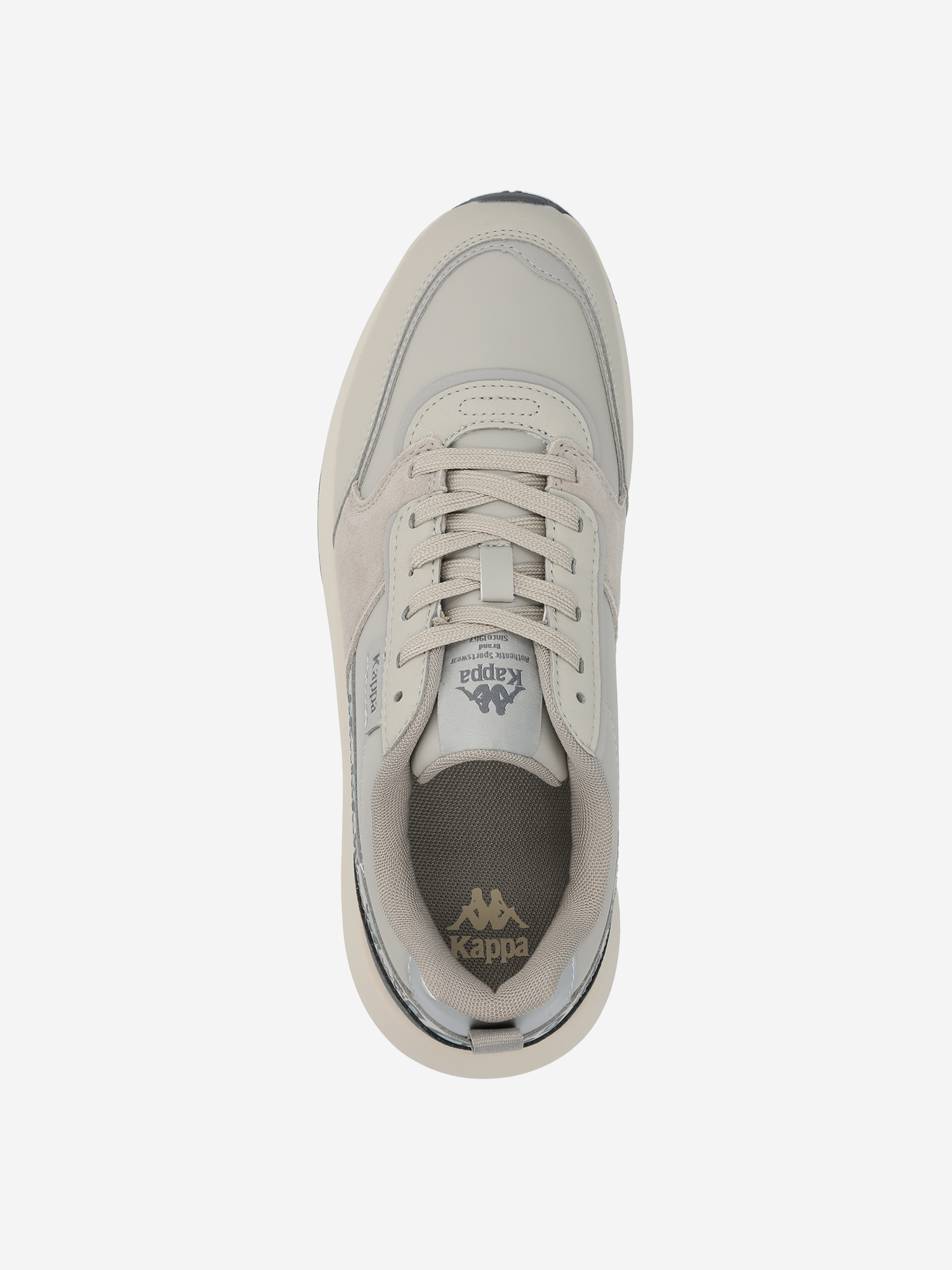 фото Кроссовки женские kappa authentic run lt, бежевый