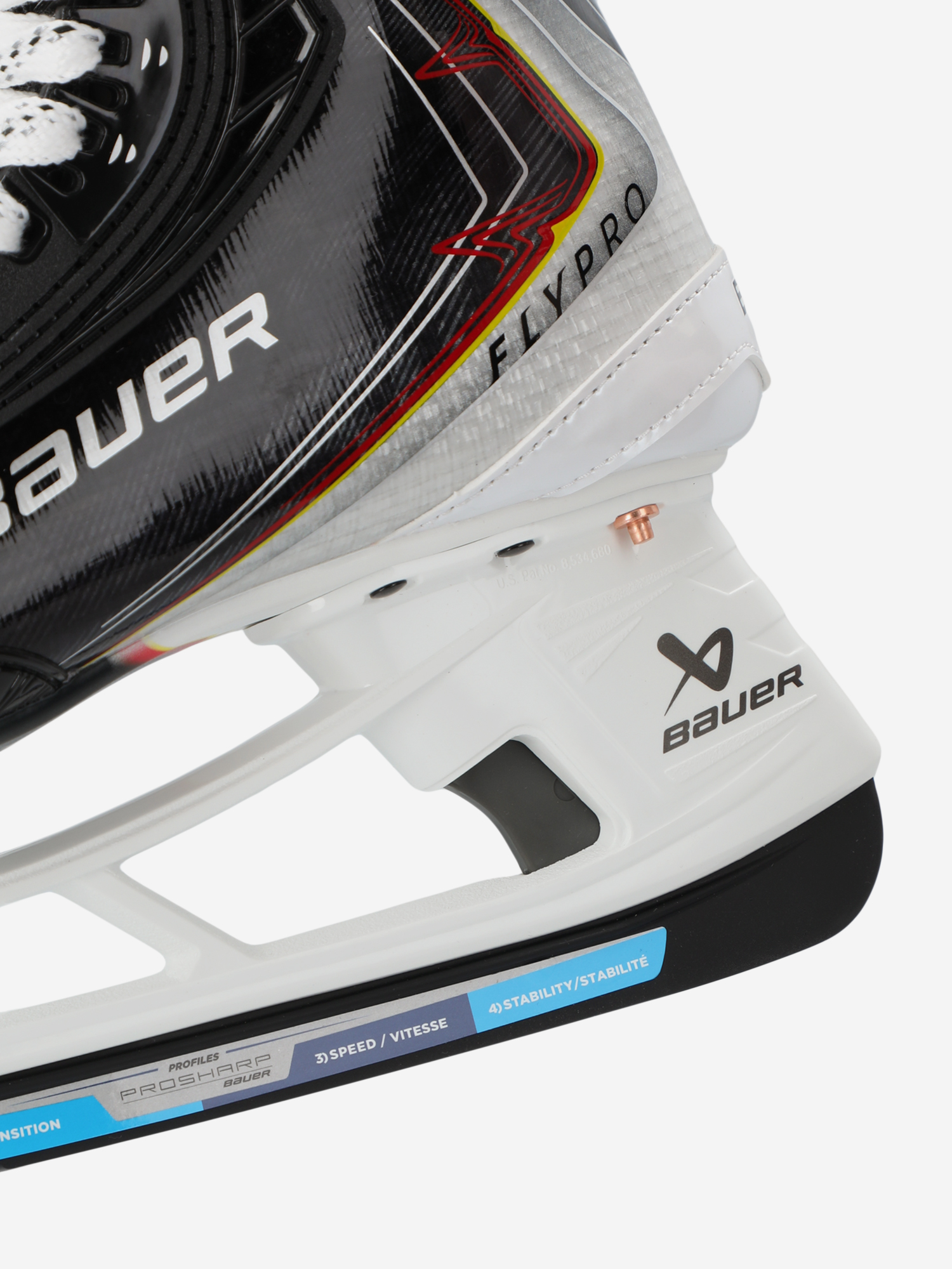 фото Коньки хоккейные bauer vapor flypro sr fit2 + fly-x, черный