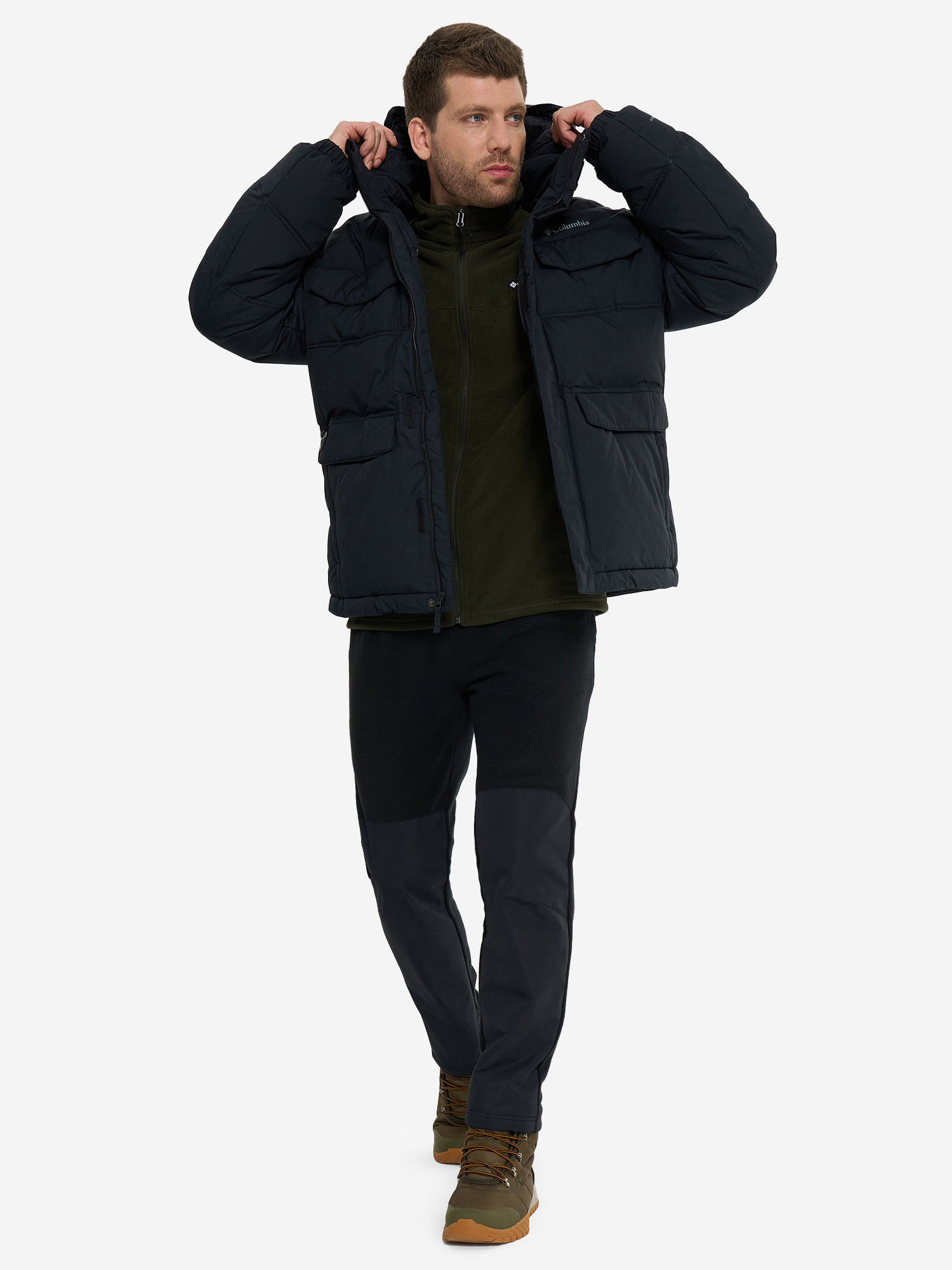 фото Куртка утепленная мужская columbia landroamer puffer jacket, черный