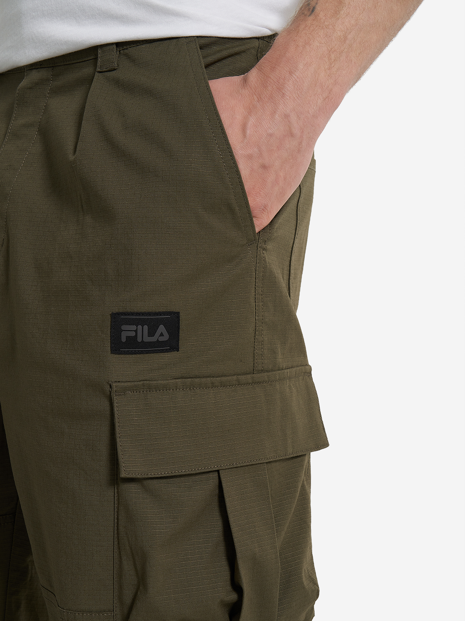 фото Брюки мужские fila, зеленый