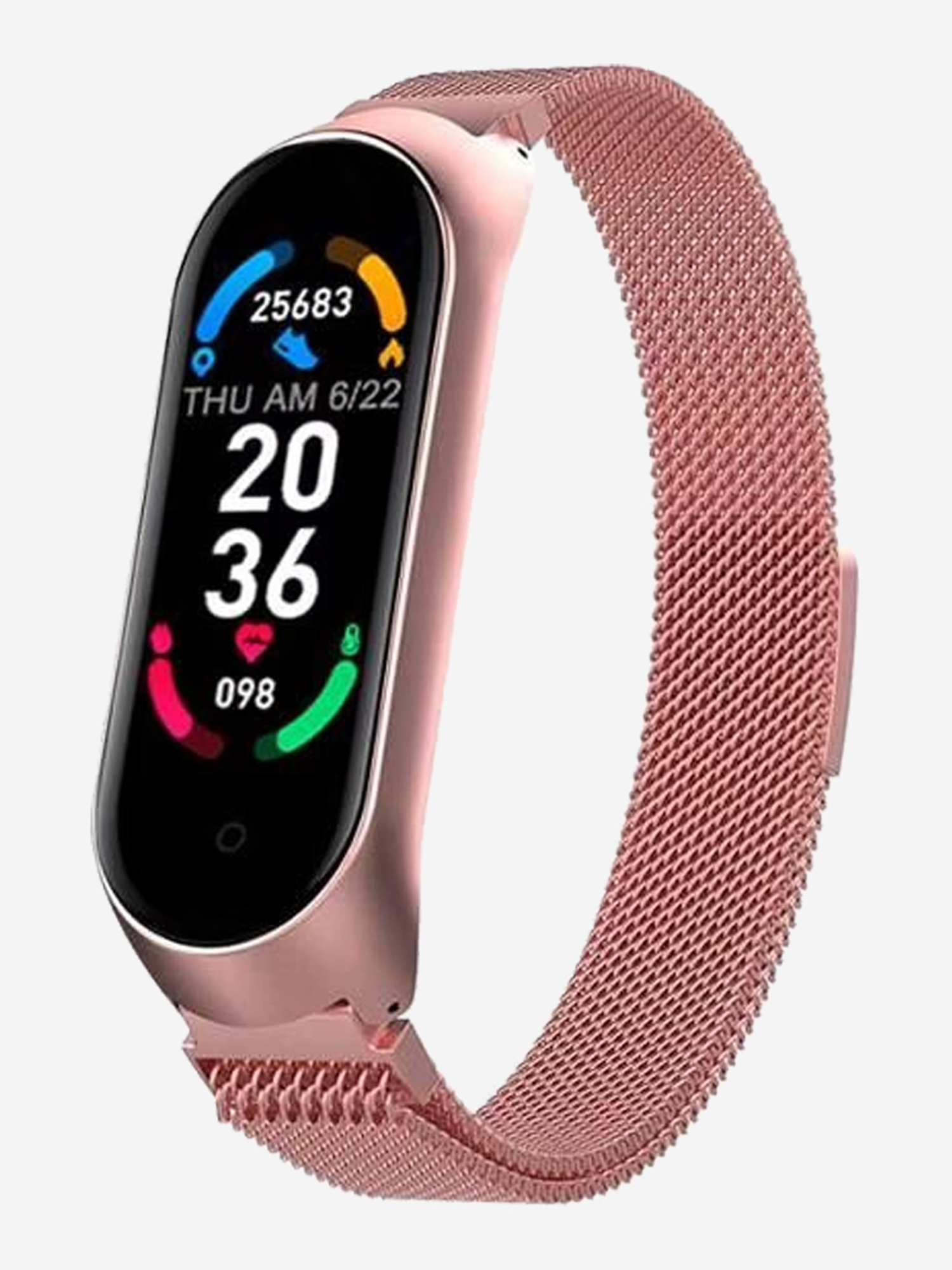 Смарт-часы BandRate Smart BRSM66BRGWB с датчиком кислорода в крови, фитнес-трекером, трекером сна, Розовый
Смарт-часы BandRate Smart BRSM66BRGWB с датчиком кислорода в крови, фитнес-трекером, трекером сна, Розовый