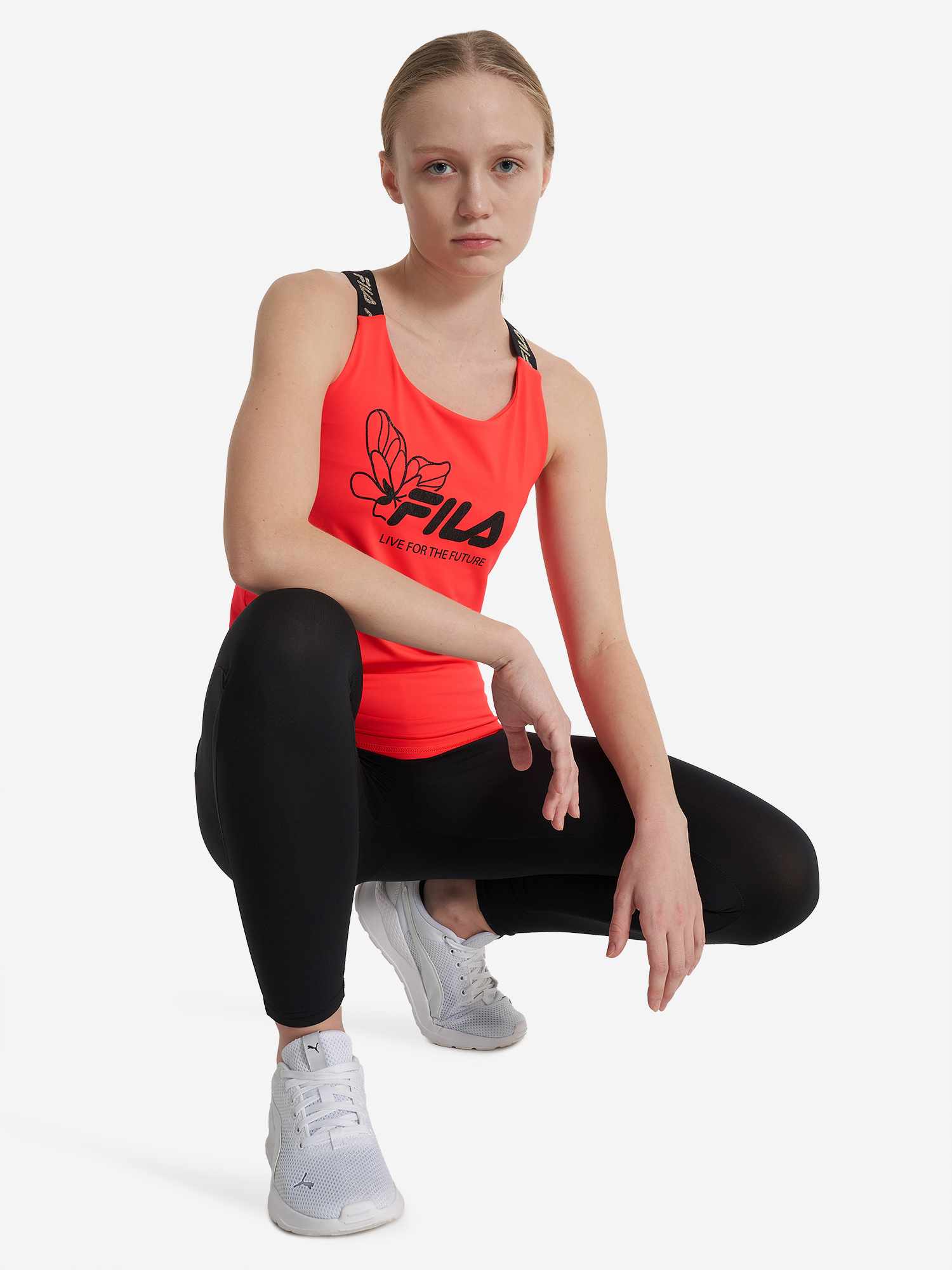 фото Майка для девочек fila, розовый