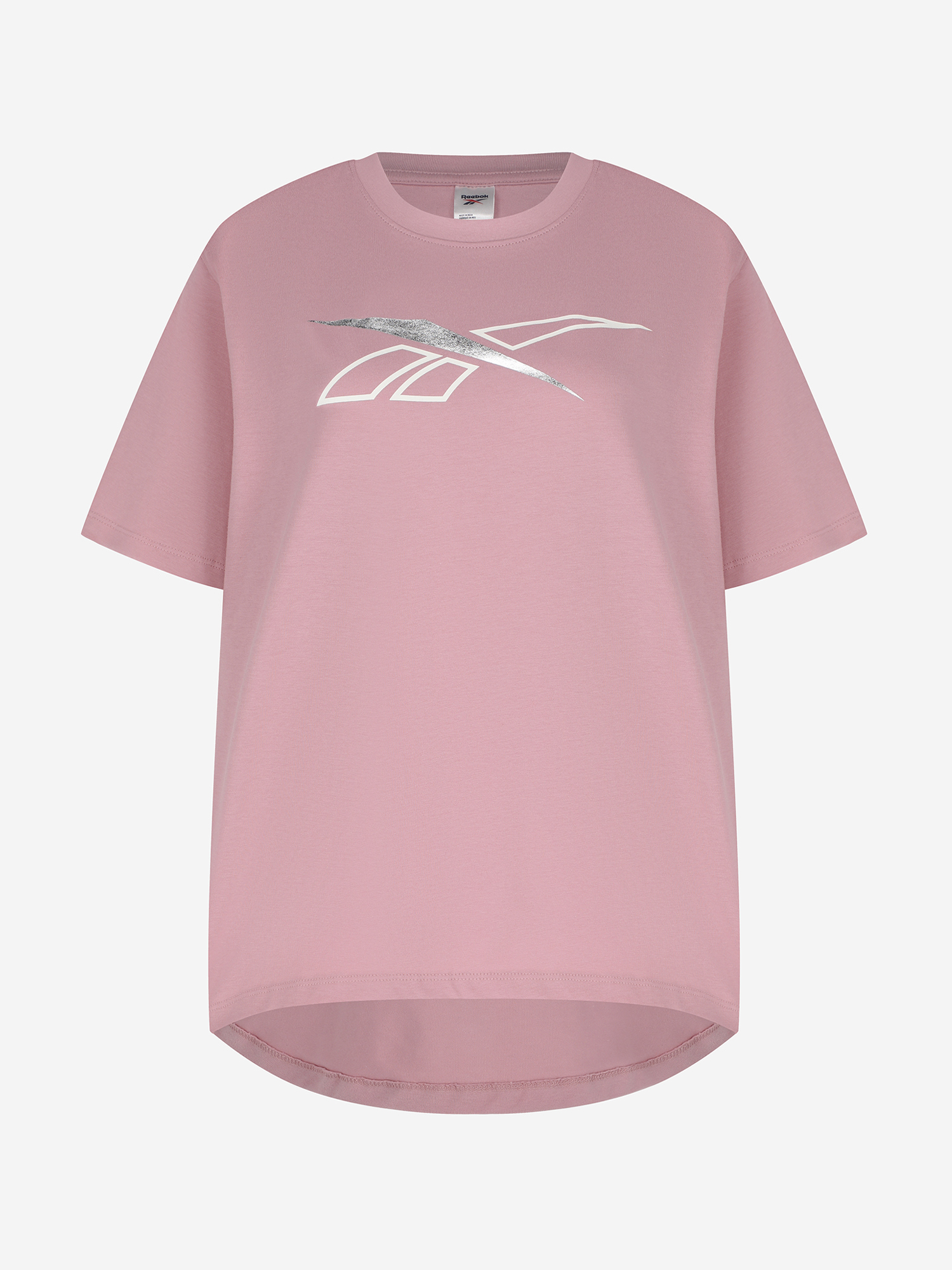 фото Футболка женская reebok brielle crew, розовый