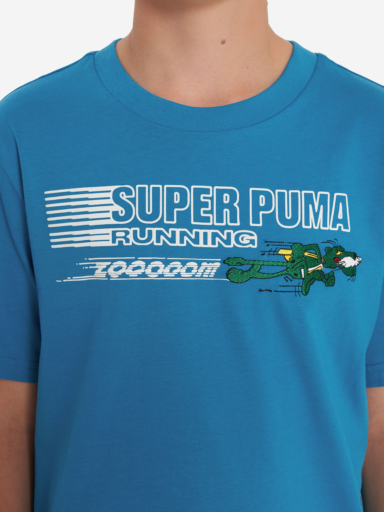 фото Футболка для мальчиков puma super graphic, голубой