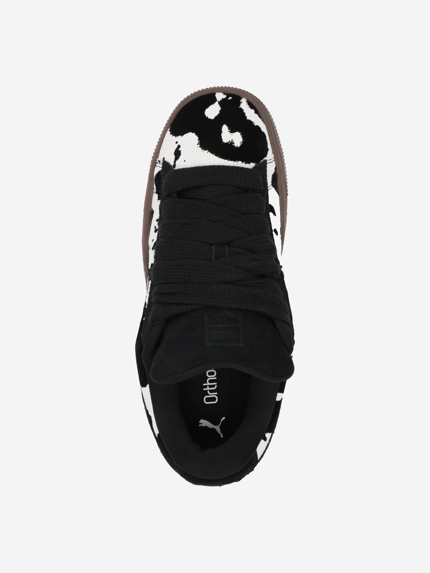 фото Кеды женские puma suede xl wild instinct, черный