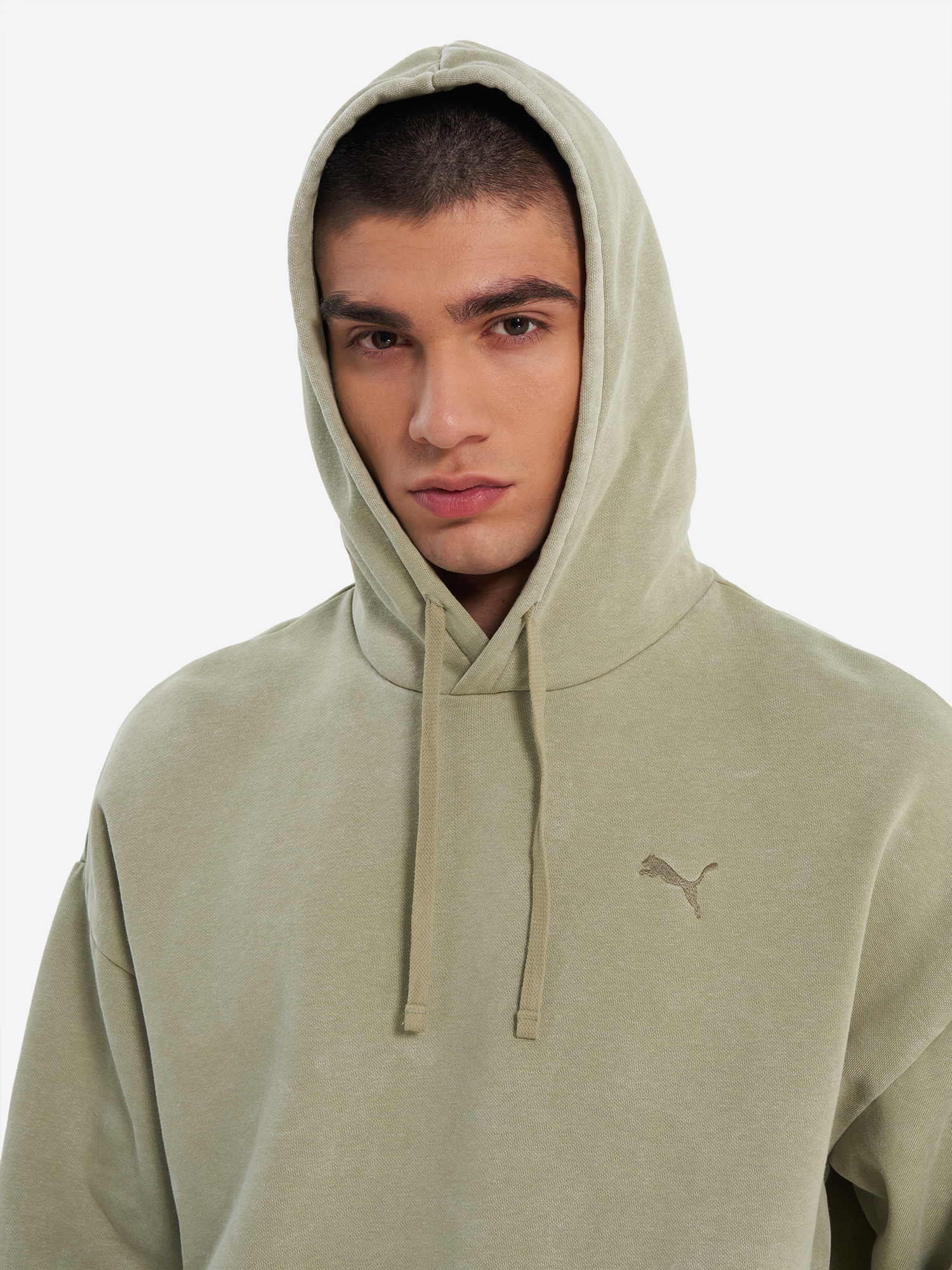 фото Худи мужское puma ess elevated, зеленый